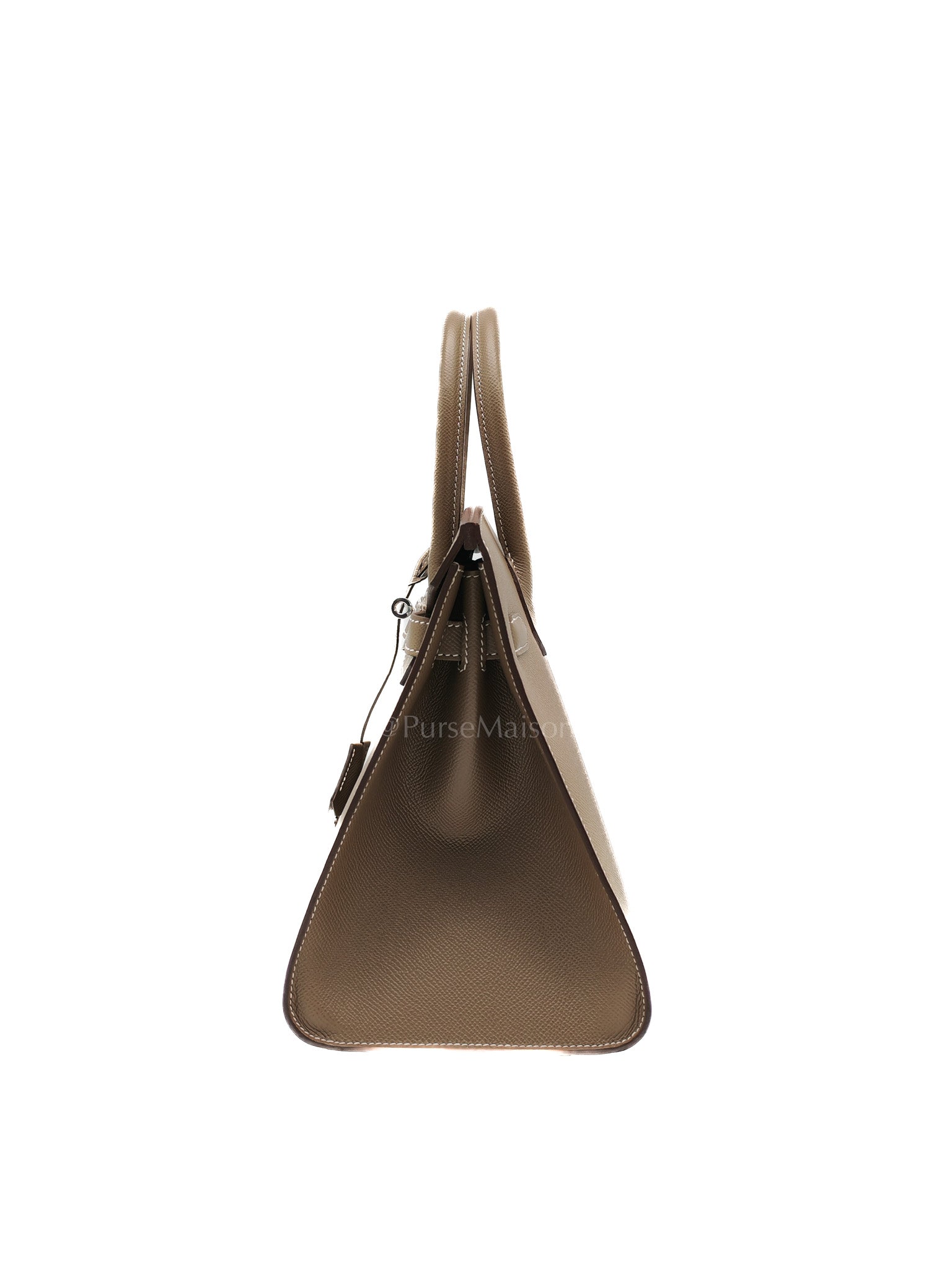 Hermes Birkin 30 Sellier in Etoupe Epsom Leather Palladium Hardware Stamp Y(2020) | Purse Maison Luxury Bags Shop