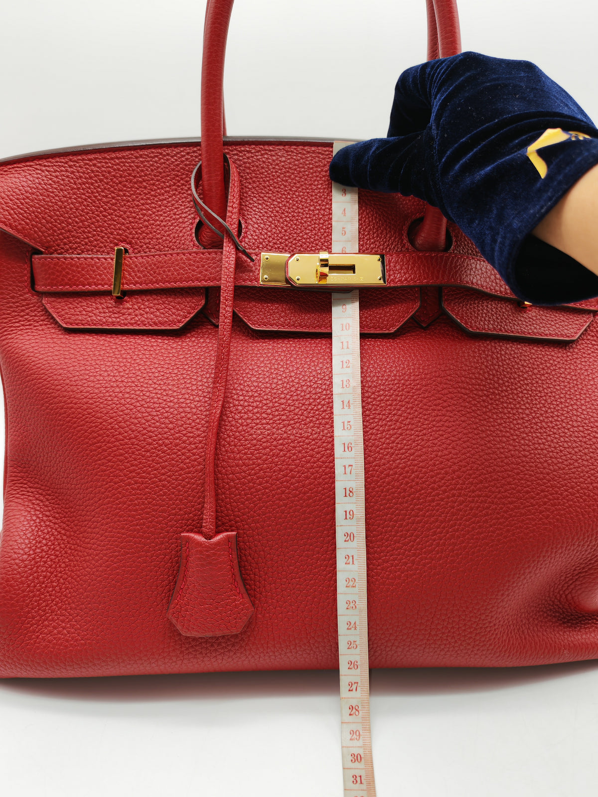 Hermes Birkin 35 Retourne in Rouge Togo Leather in Gold Hardware Stamp A (2017) | Purse Maison Luxury Bags Shop