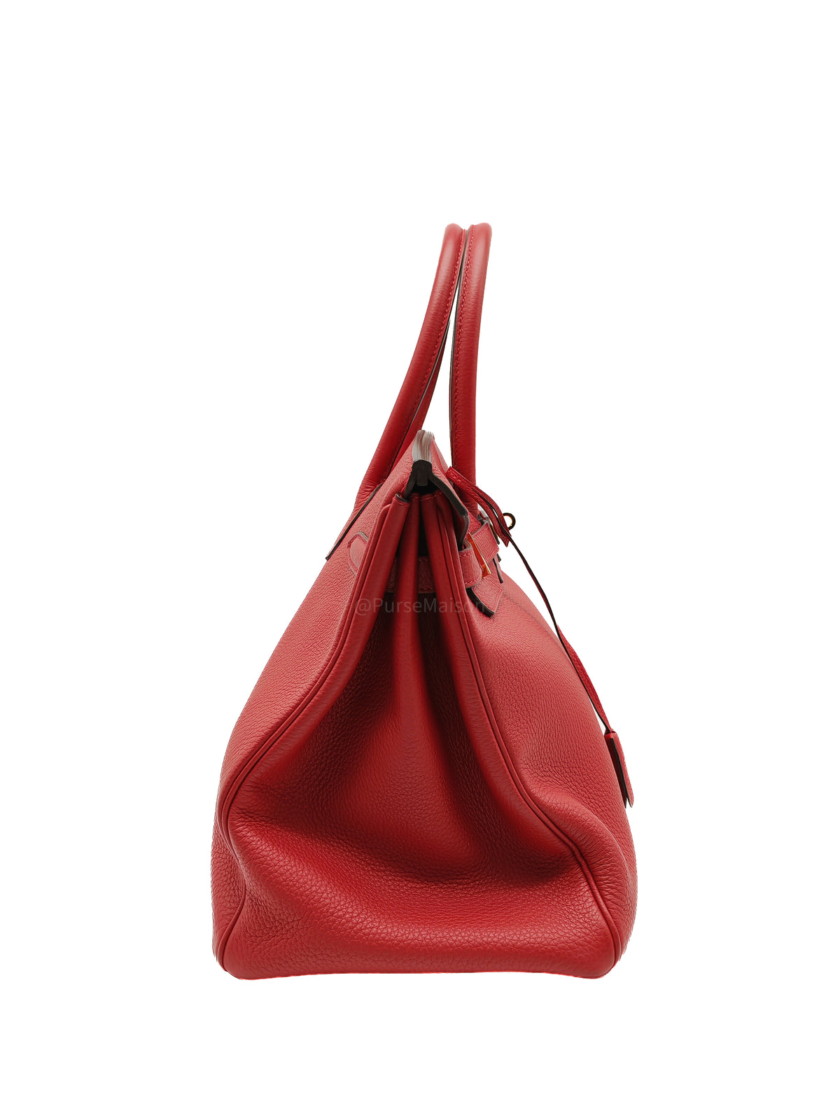 Hermes Birkin 35 Retourne in Rouge Togo Leather in Gold Hardware Stamp A (2017) | Purse Maison Luxury Bags Shop