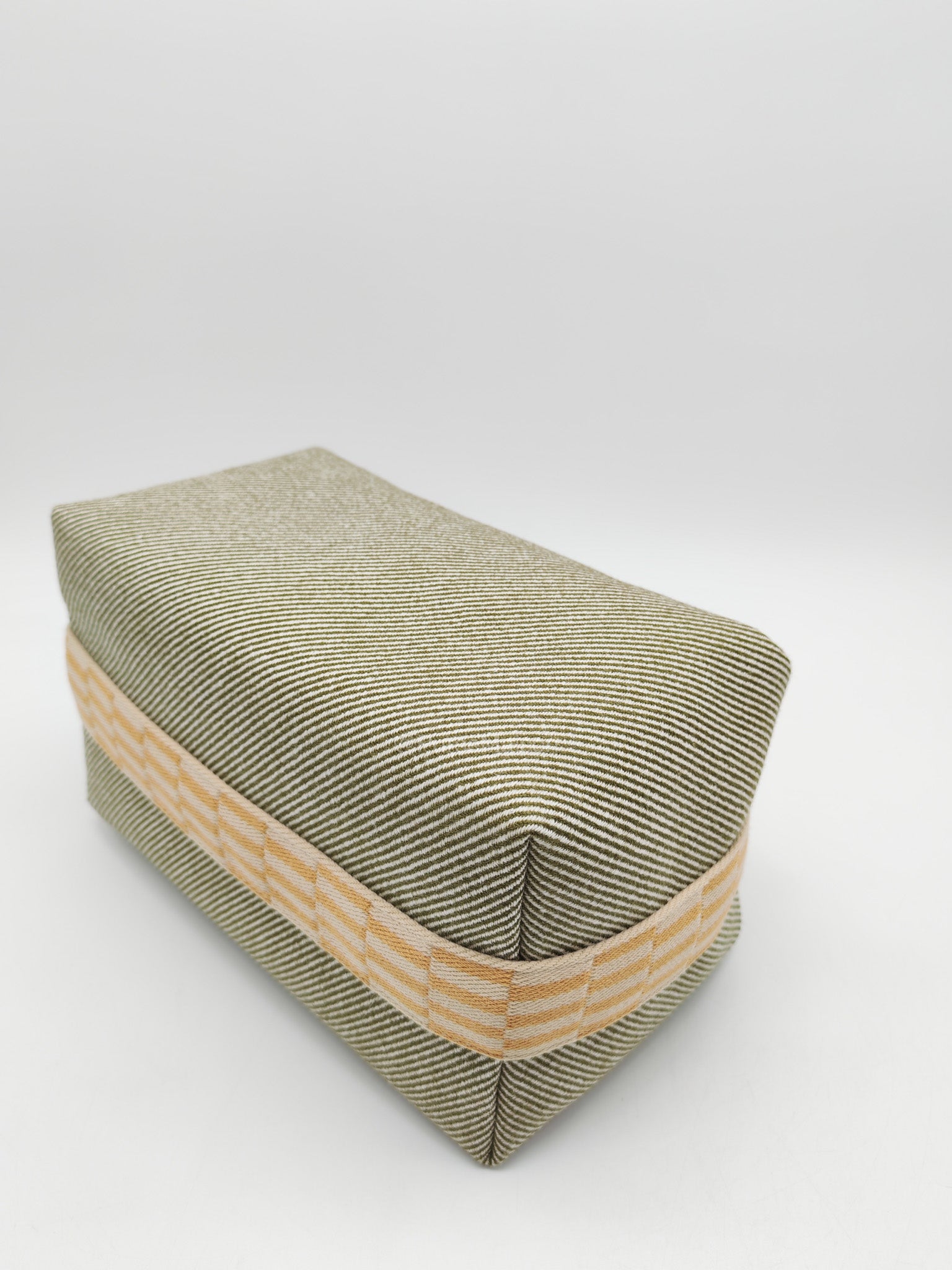 Hermes Bride-A-Brac Travel Case in Green H Natte Wool Canvas | Purse Maison Luxury Bags Shop