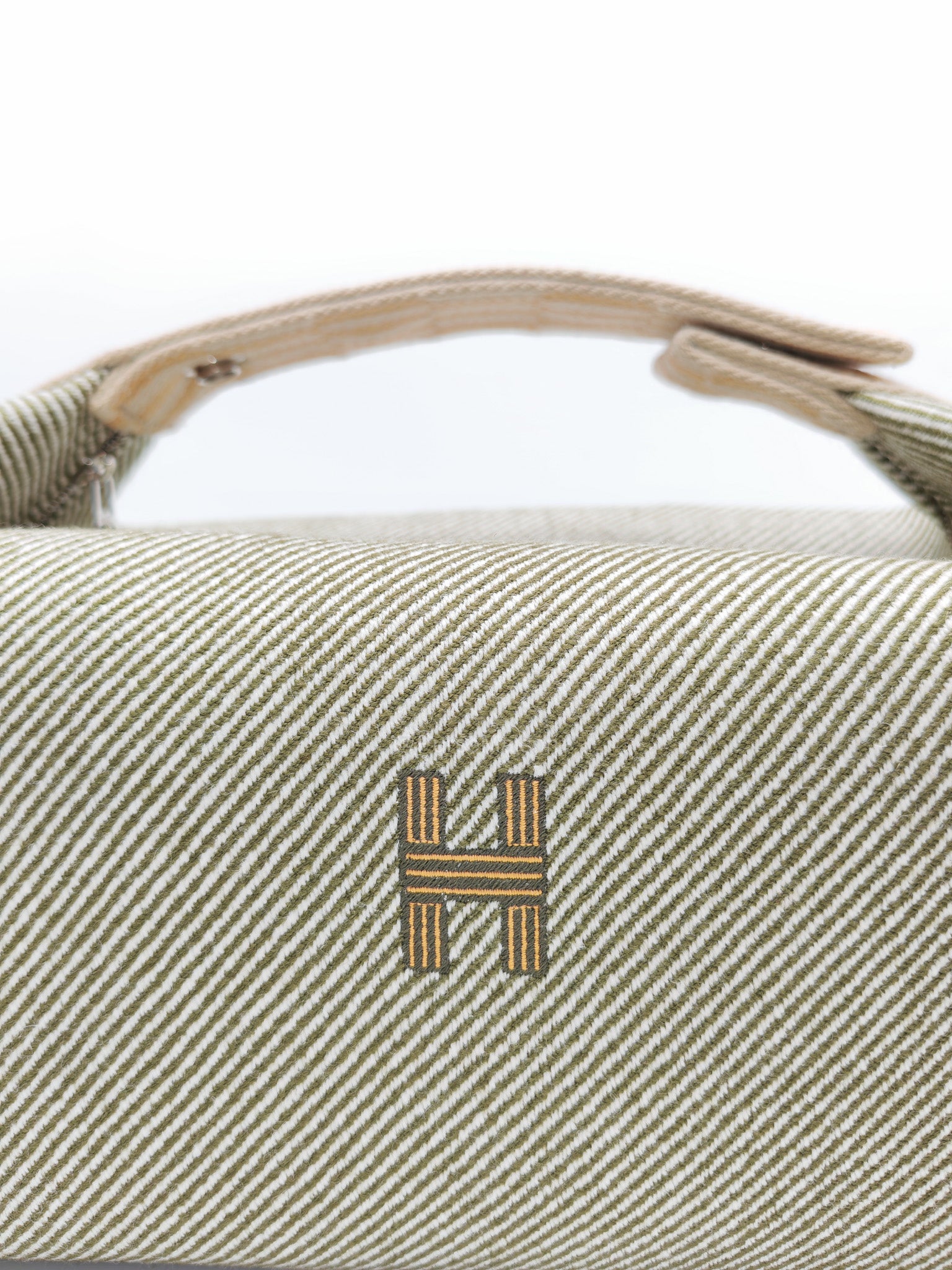 Hermes Bride-A-Brac Travel Case in Green H Natte Wool Canvas | Purse Maison Luxury Bags Shop