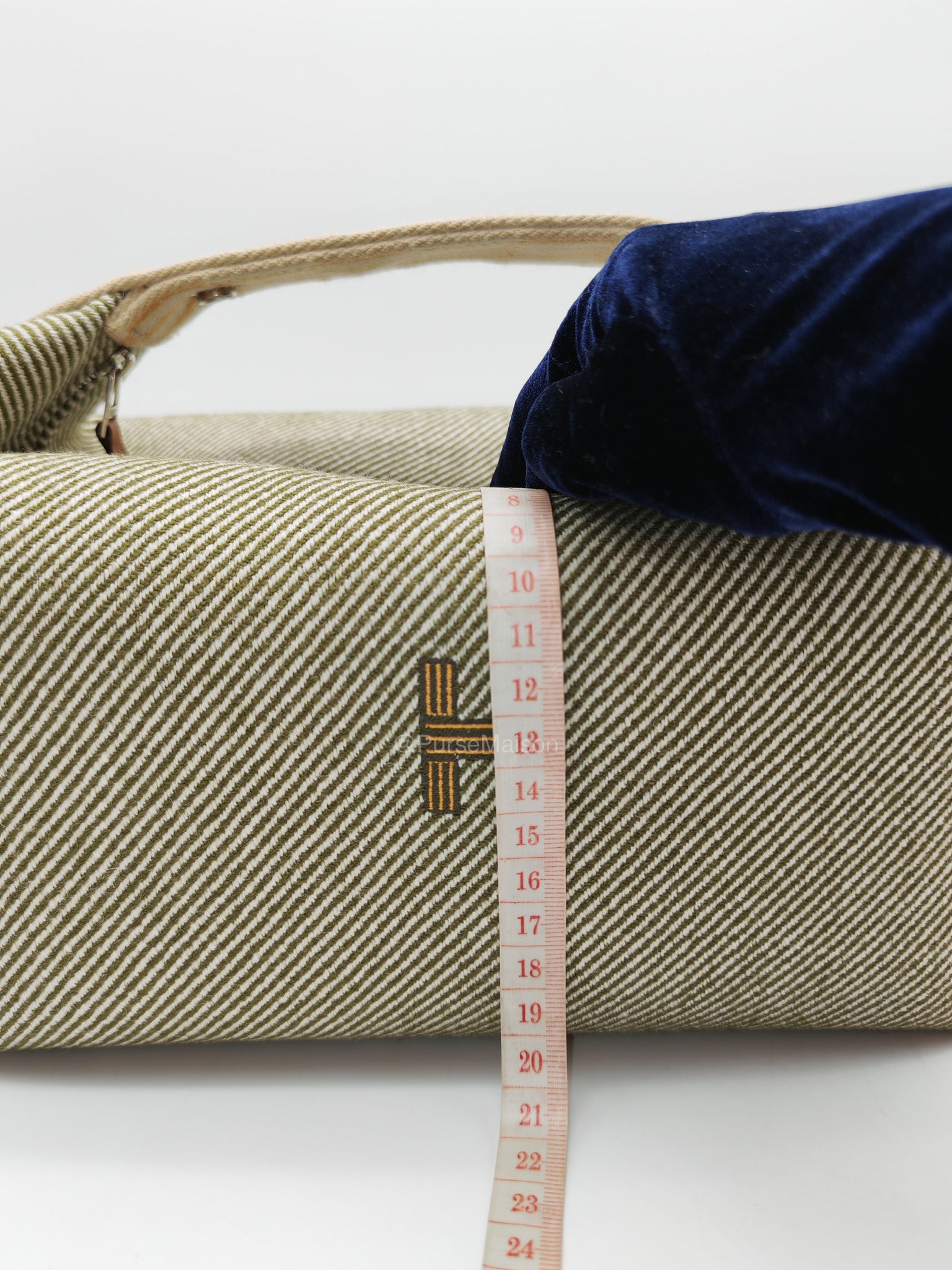 Hermes Bride-A-Brac Travel Case in Green H Natte Wool Canvas | Purse Maison Luxury Bags Shop