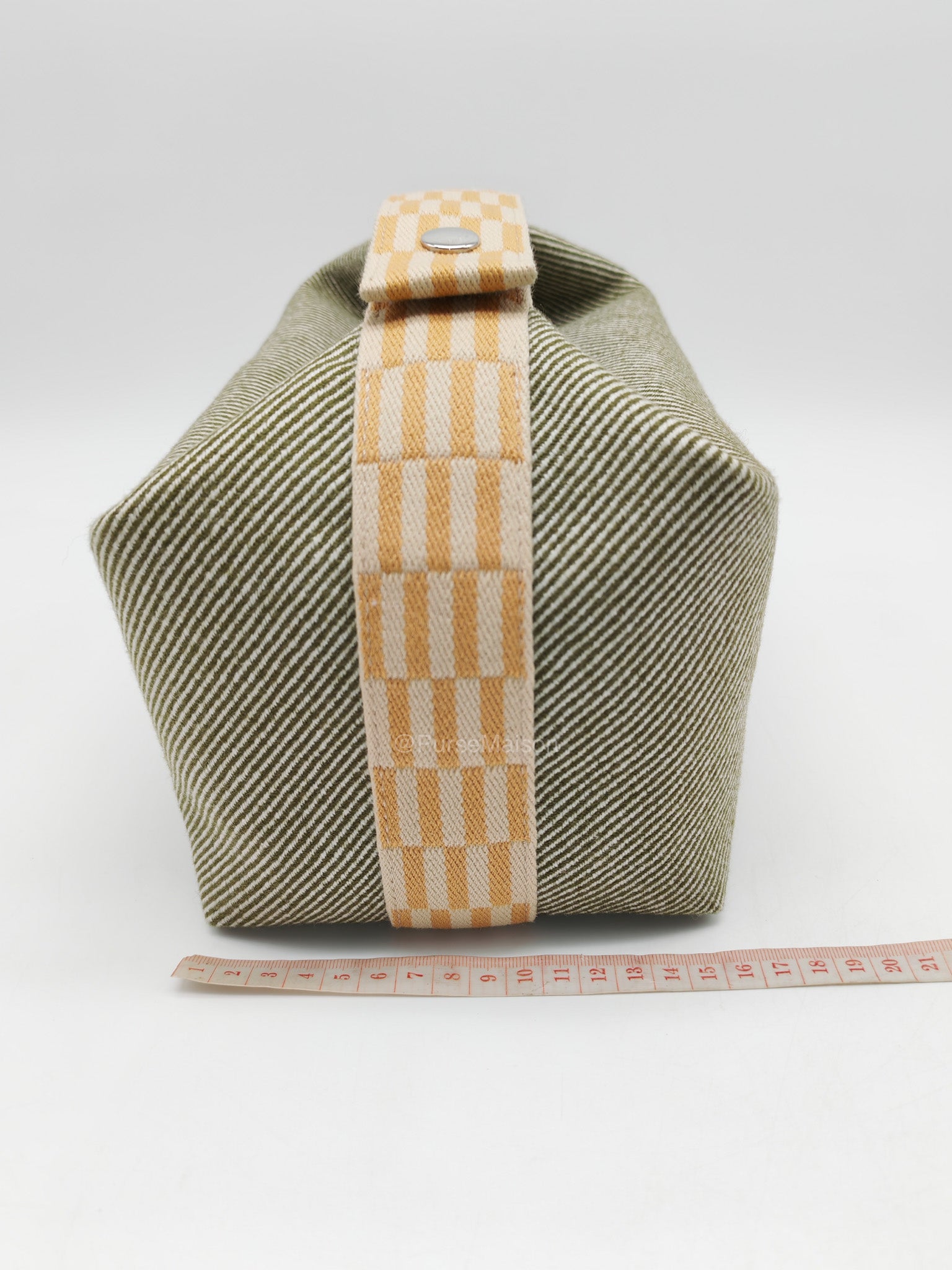Hermes Bride-A-Brac Travel Case in Green H Natte Wool Canvas | Purse Maison Luxury Bags Shop