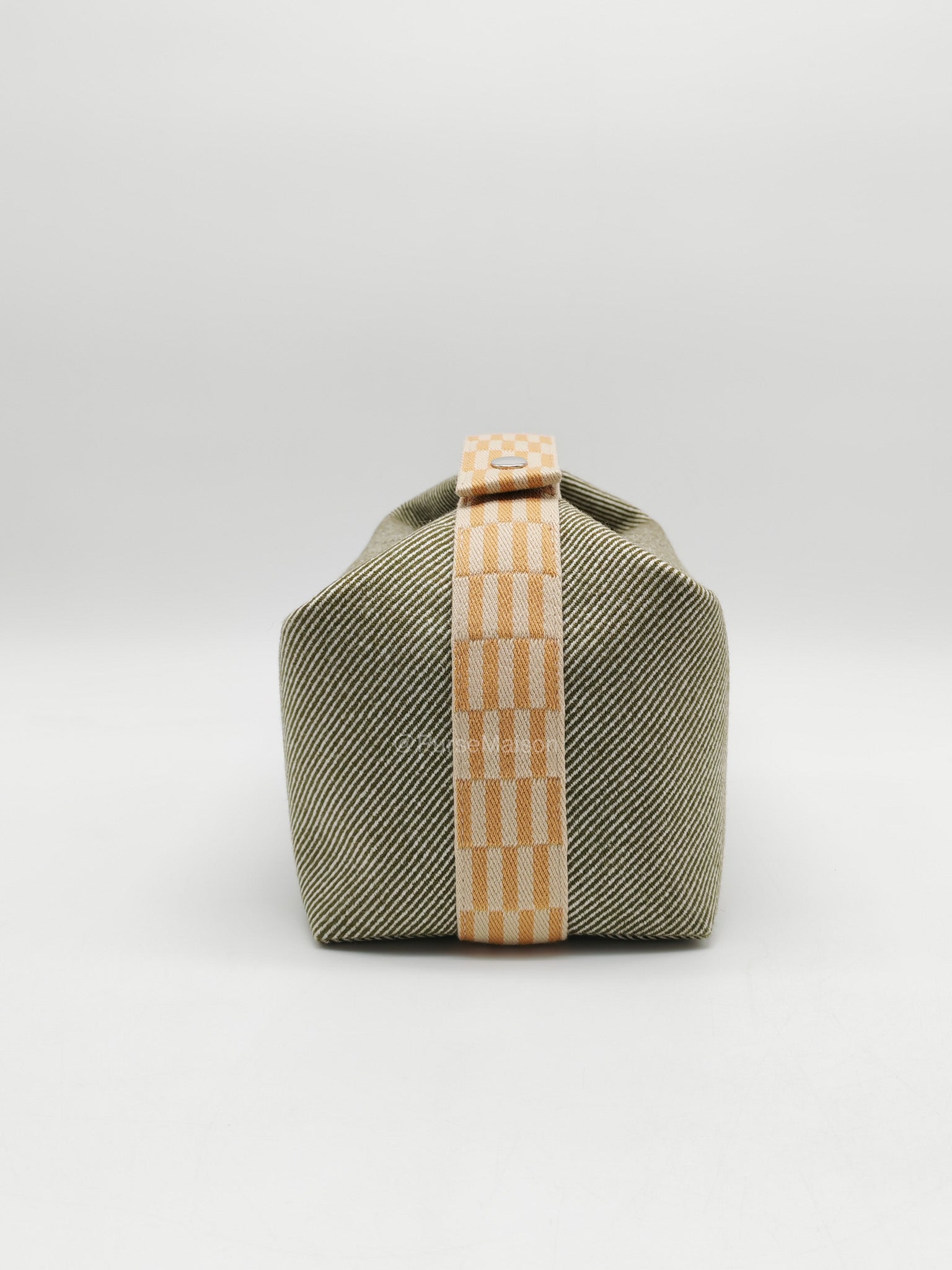 Hermes Bride-A-Brac Travel Case in Green H Natte Wool Canvas | Purse Maison Luxury Bags Shop