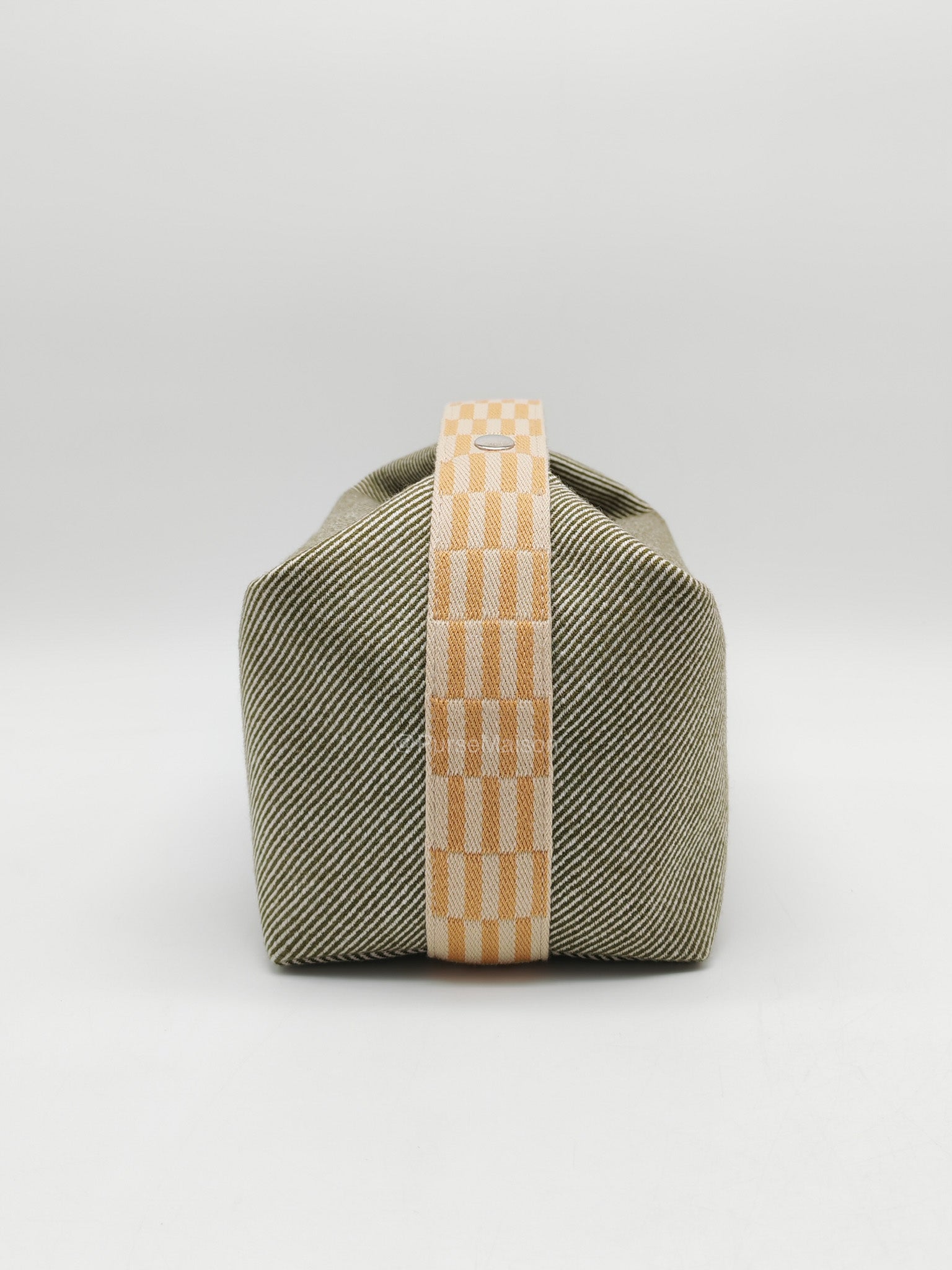 Hermes Bride-A-Brac Travel Case in Green H Natte Wool Canvas | Purse Maison Luxury Bags Shop