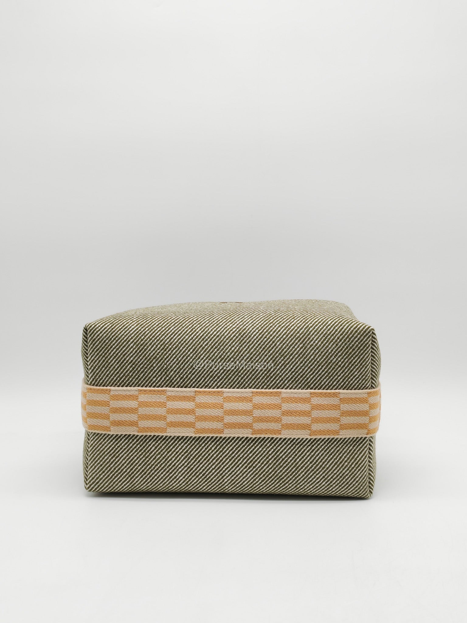 Hermes Bride-A-Brac Travel Case in Green H Natte Wool Canvas | Purse Maison Luxury Bags Shop