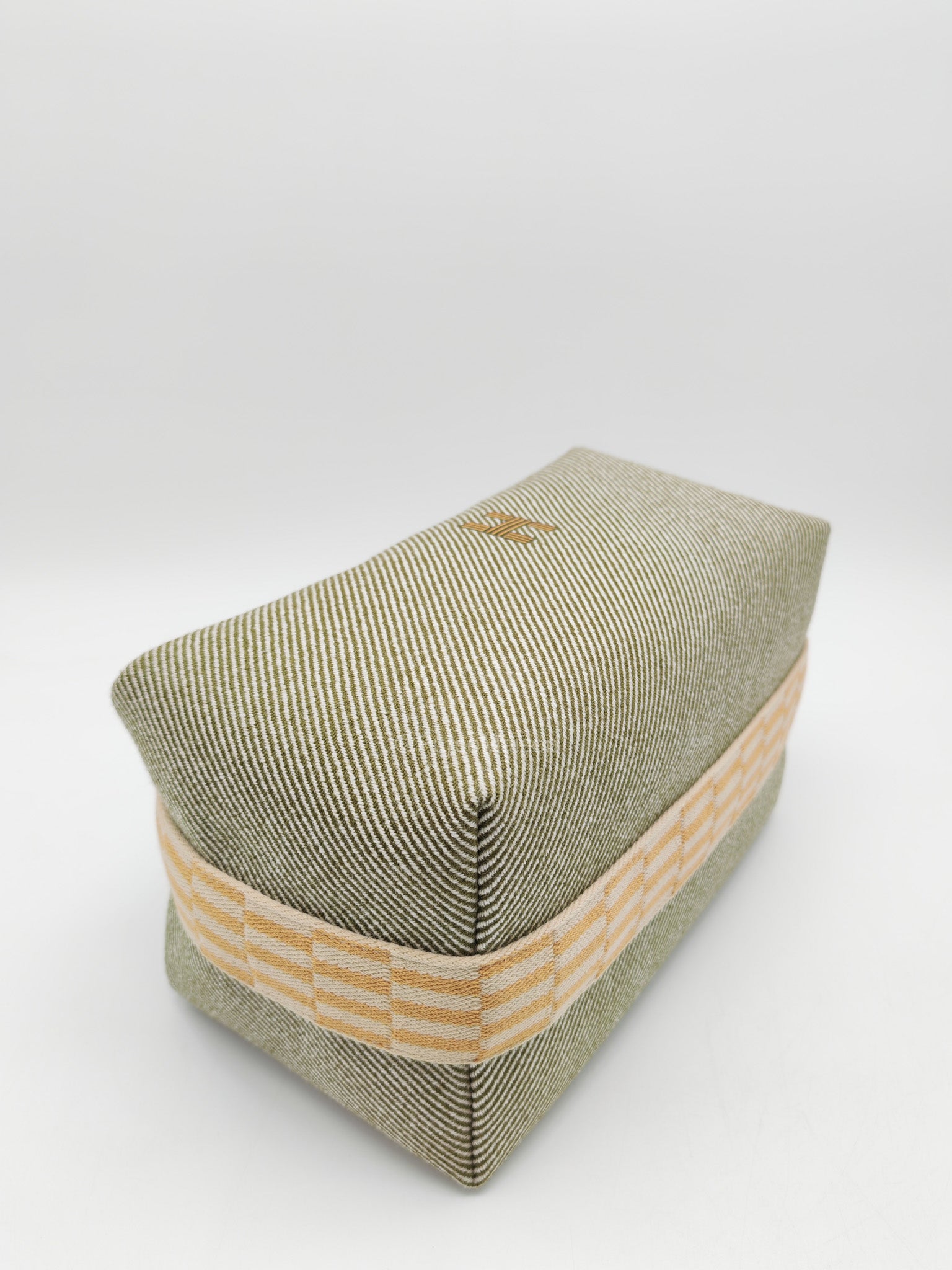 Hermes Bride-A-Brac Travel Case in Green H Natte Wool Canvas | Purse Maison Luxury Bags Shop