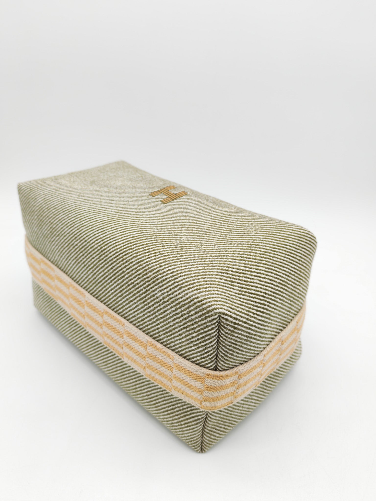 Hermes Bride-A-Brac Travel Case in Green H Natte Wool Canvas | Purse Maison Luxury Bags Shop
