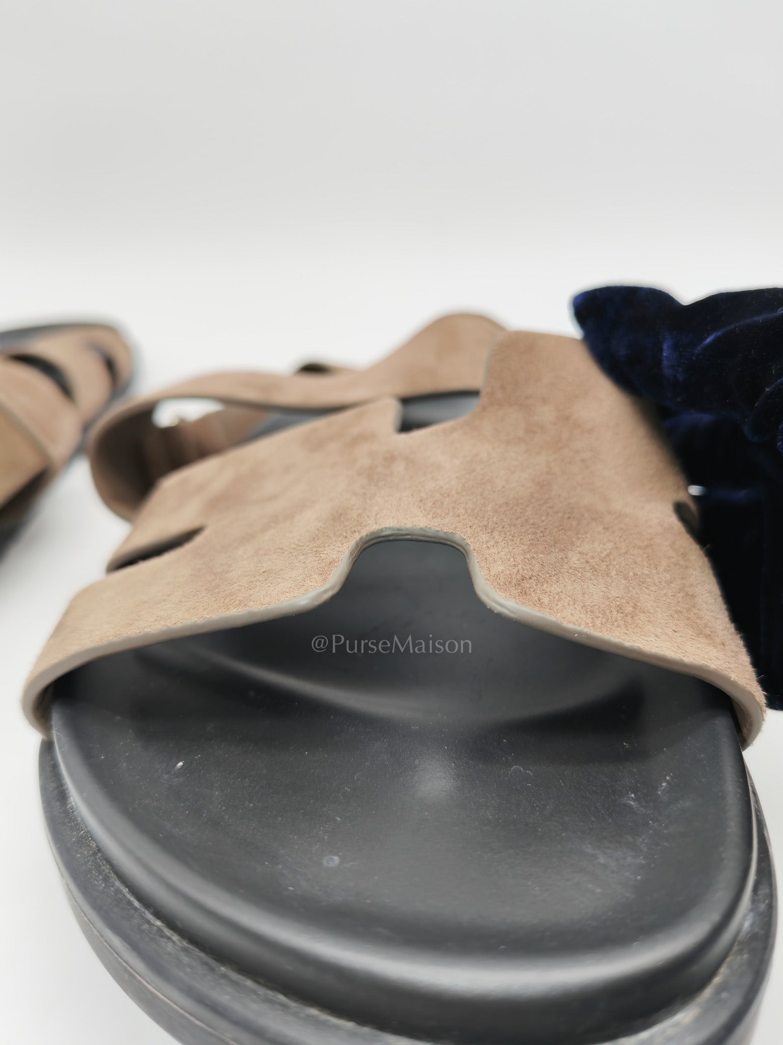 Chypre in Brown Suede Leather Sandals Size 41 EU (26cm) | Purse Maison Luxury Bags Shop