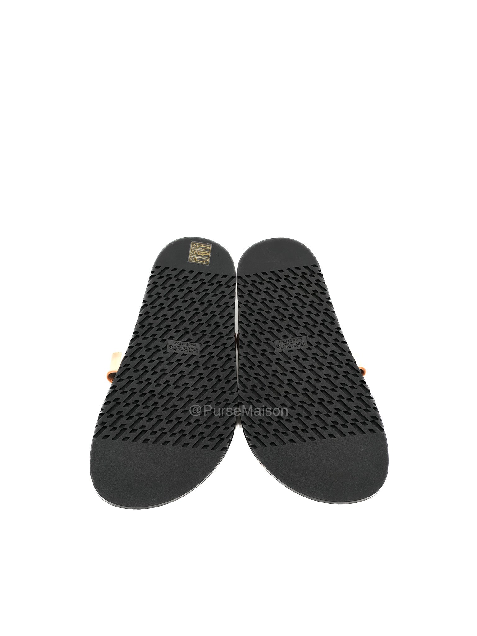 Hermes Chypre Sandal in Naturel Calfskin Leather Size 37 EU (24 cm) | Purse Maison Luxury Bags Shop