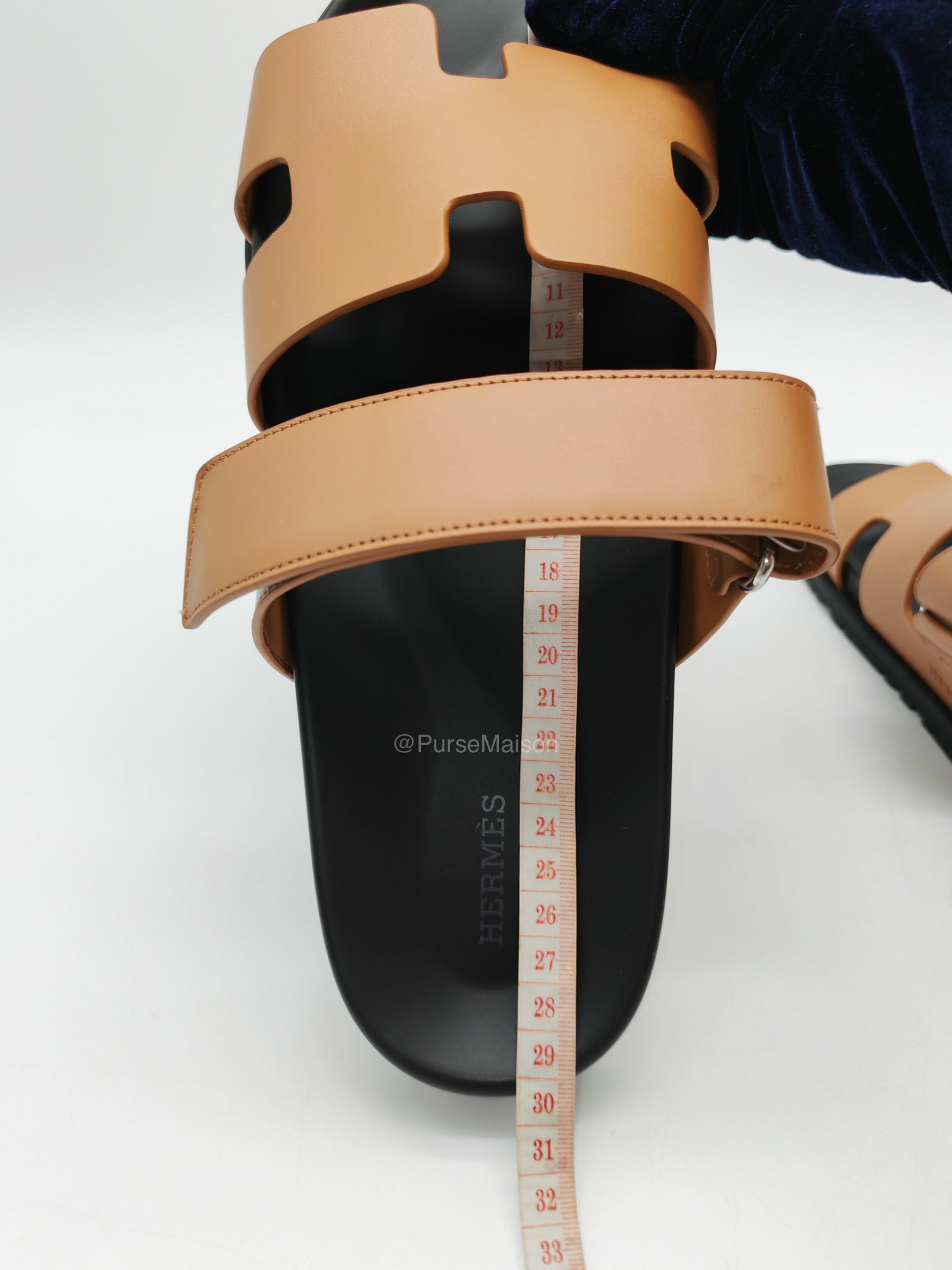 Hermes Chypre Sandal in Naturel Calfskin Leather Size 44 EU (29 cm) | Purse Maison Luxury Bags Shop