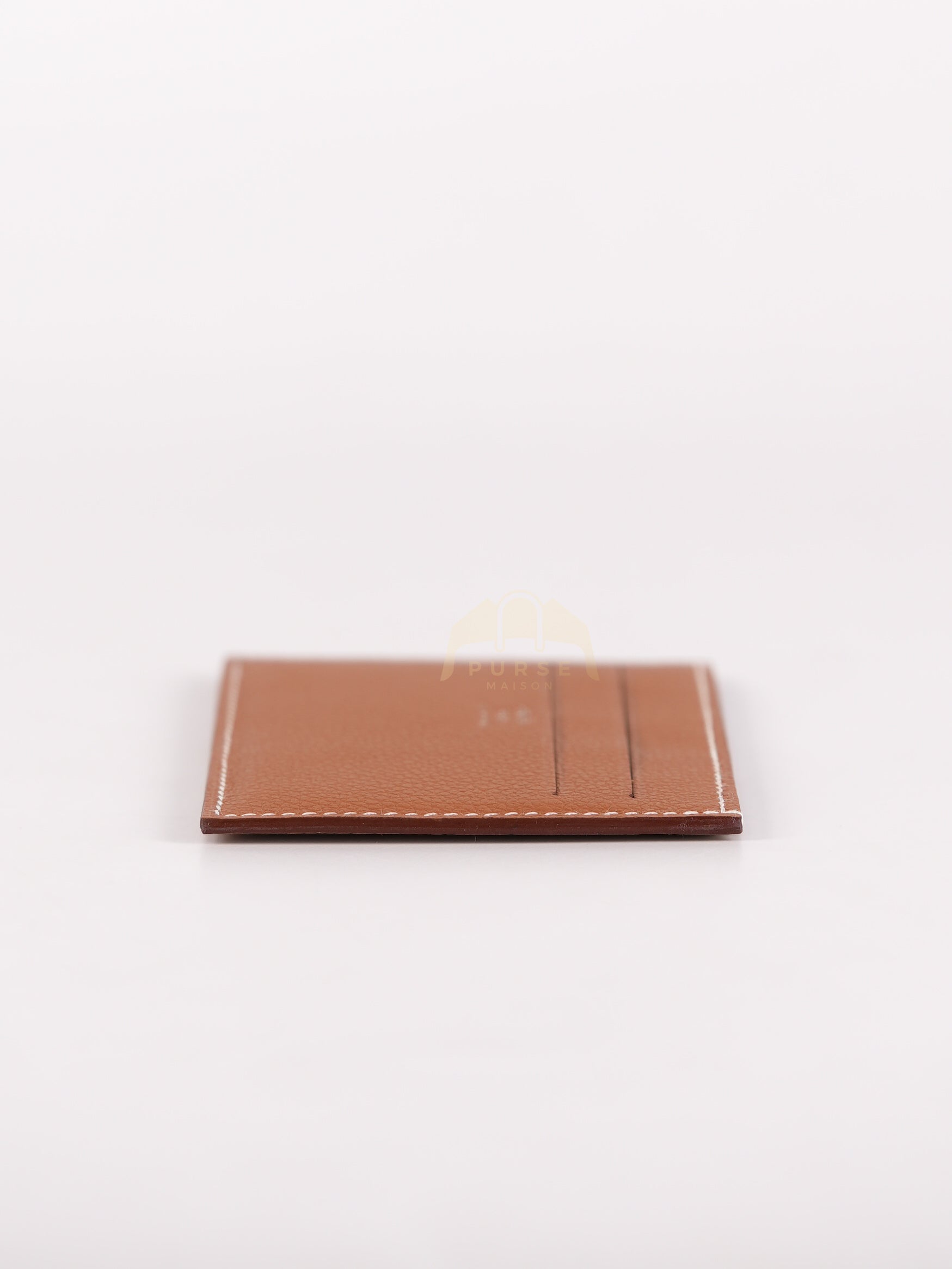 Citizen Twill Card Hold in Gold Evercolor Leather Stamp W (2024) | Purse Maison Luxury Bags Shop