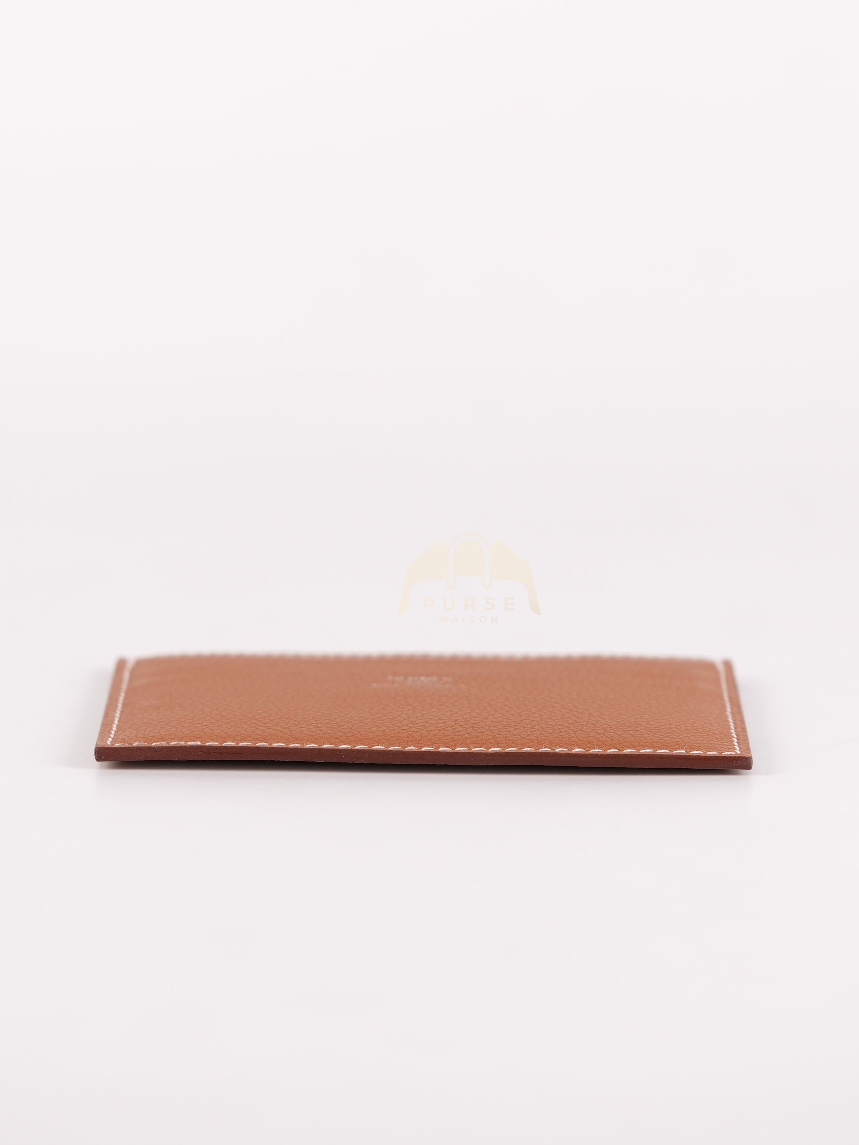 Citizen Twill Card Hold in Gold Evercolor Leather Stamp W (2024) | Purse Maison Luxury Bags Shop