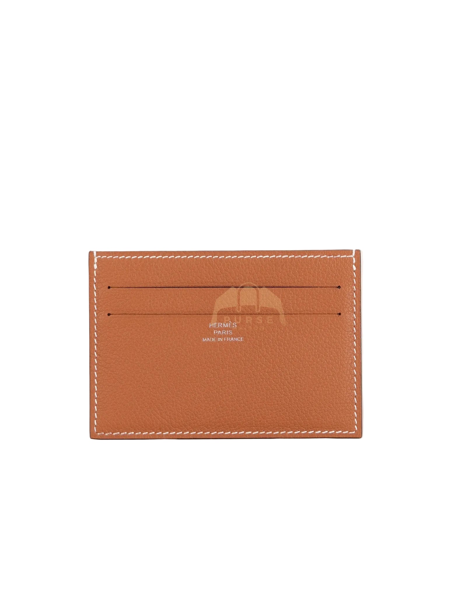 Citizen Twill Card Hold in Gold Evercolor Leather Stamp W (2024) | Purse Maison Luxury Bags Shop