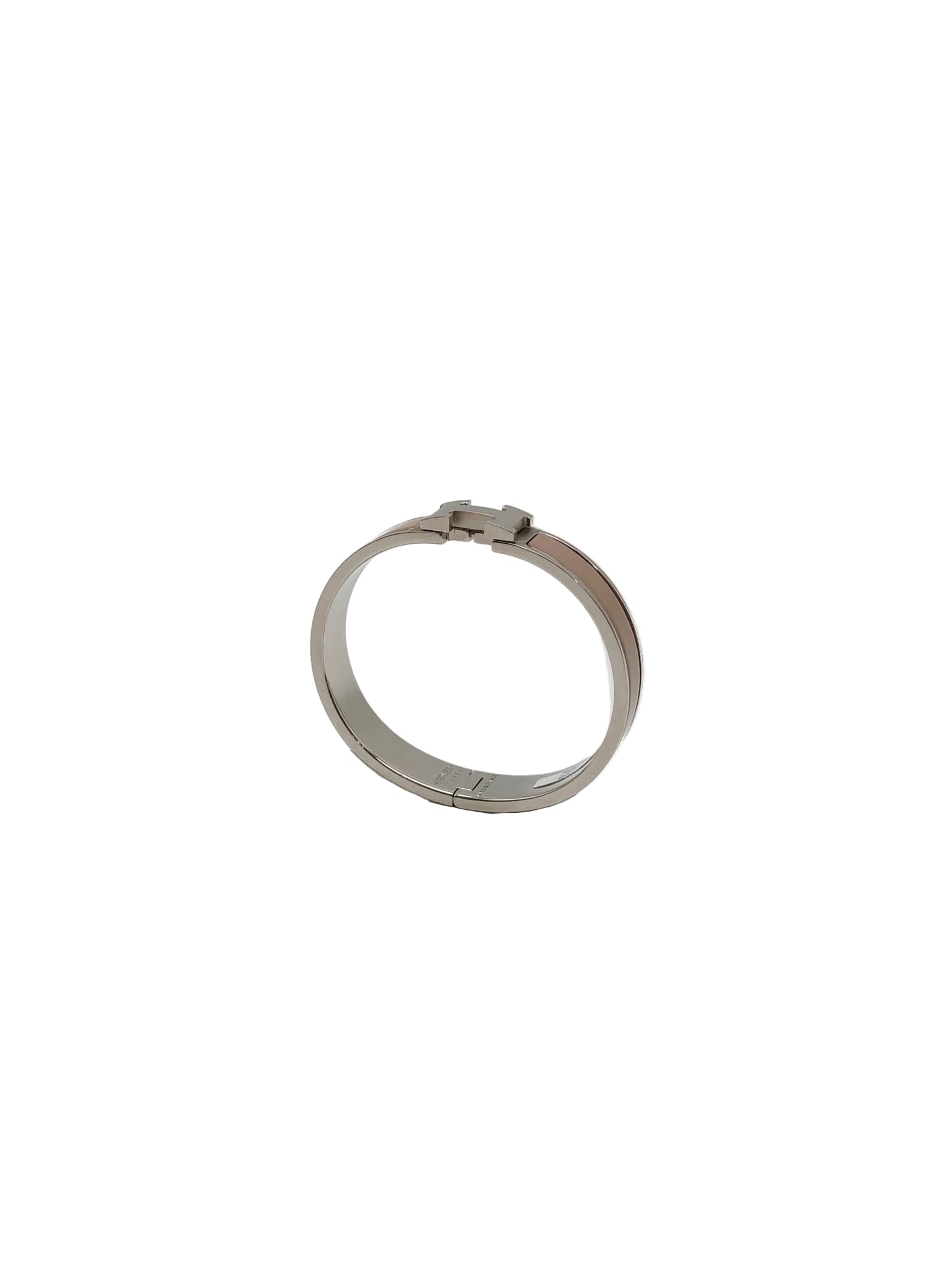 Hermes Clic H Bracelet GM in Marron Glacé Enamel Palladium Hardware | Purse Maison Luxury Bags Shop