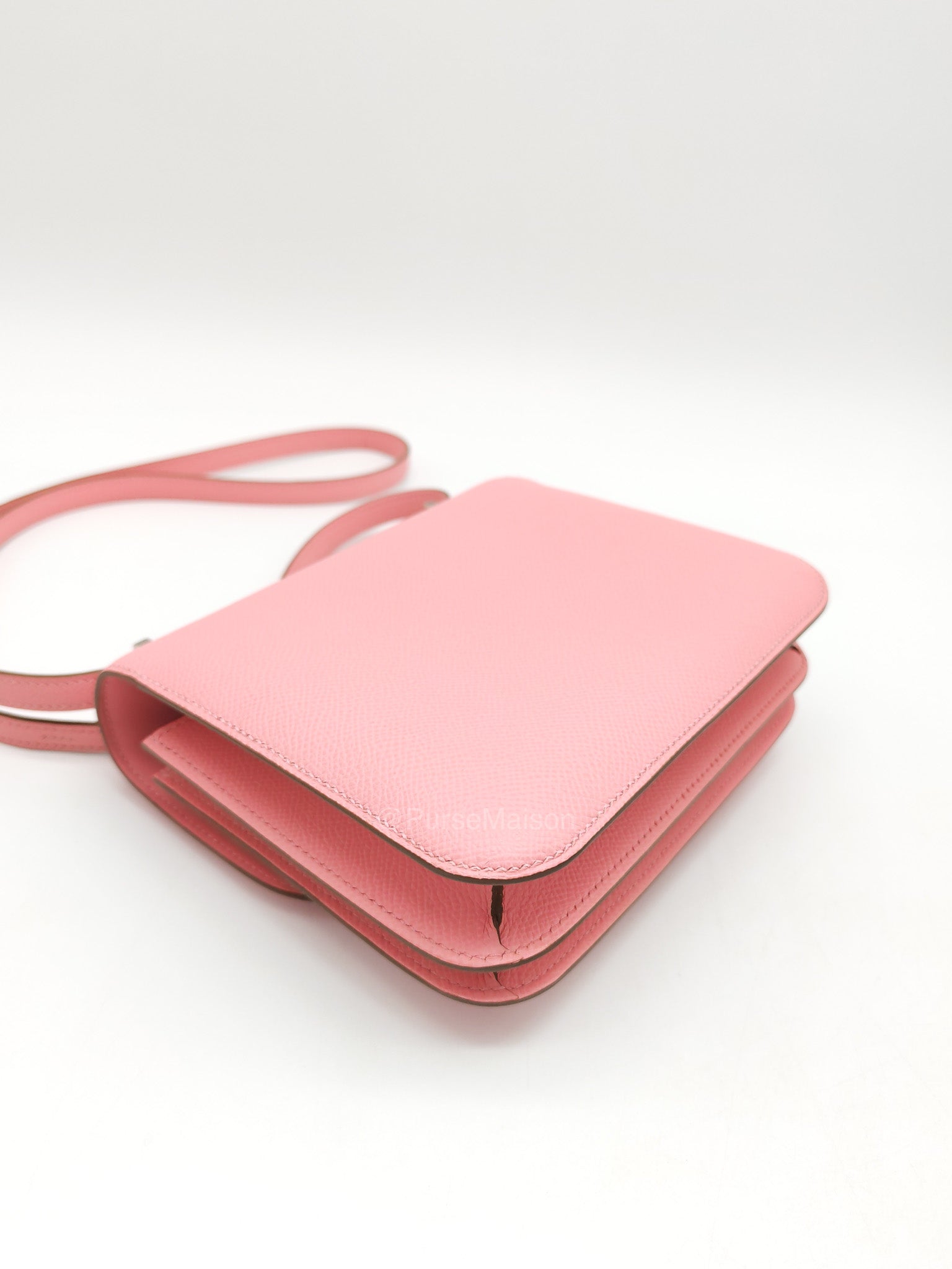 Hermes Constance 18 in Pink Epsom Leather Palladium Hardware Stamp K(2025) | Purse Maison Luxury Bags Shop