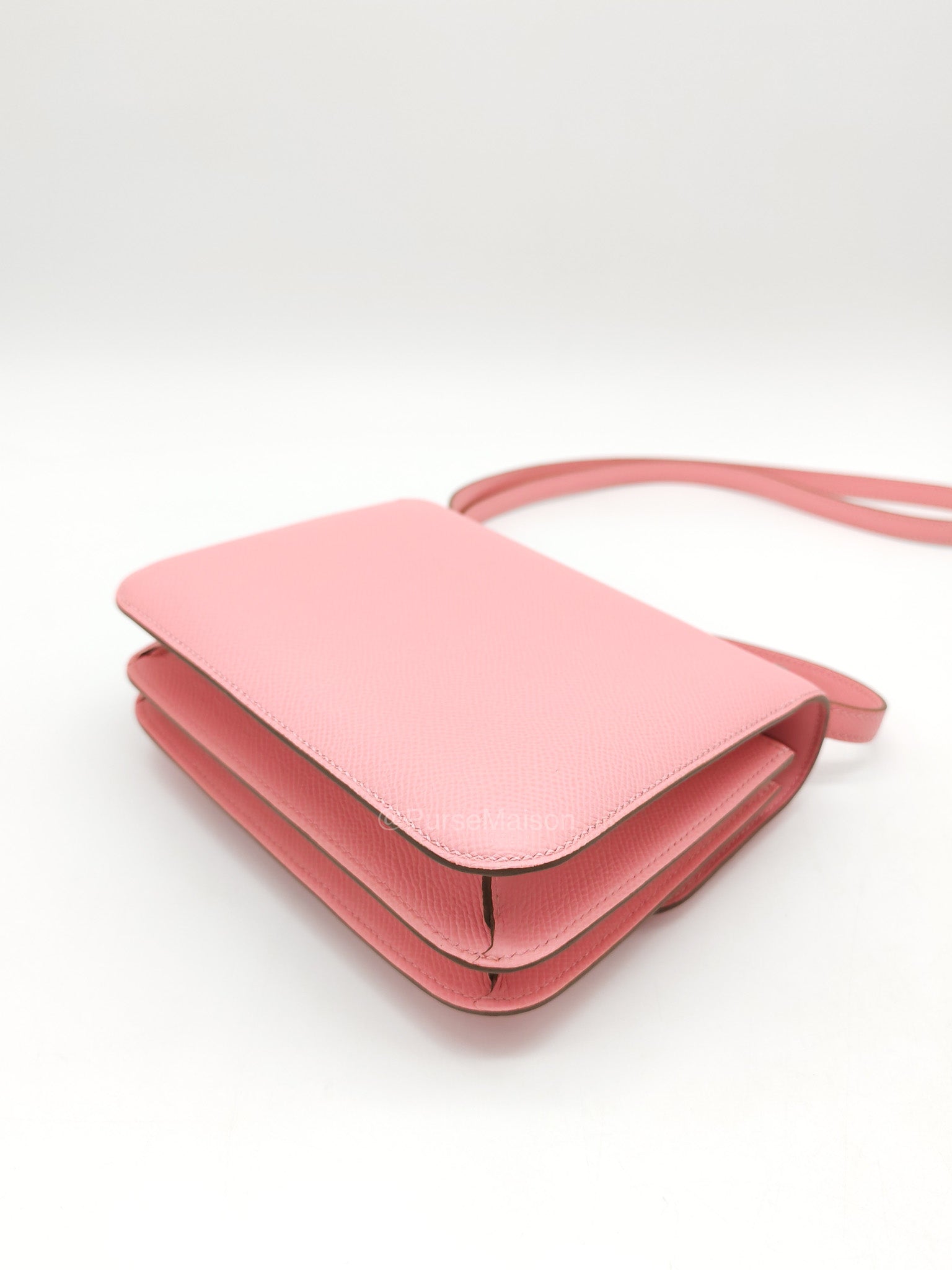 Hermes Constance 18 in Pink Epsom Leather Palladium Hardware Stamp K(2025) | Purse Maison Luxury Bags Shop