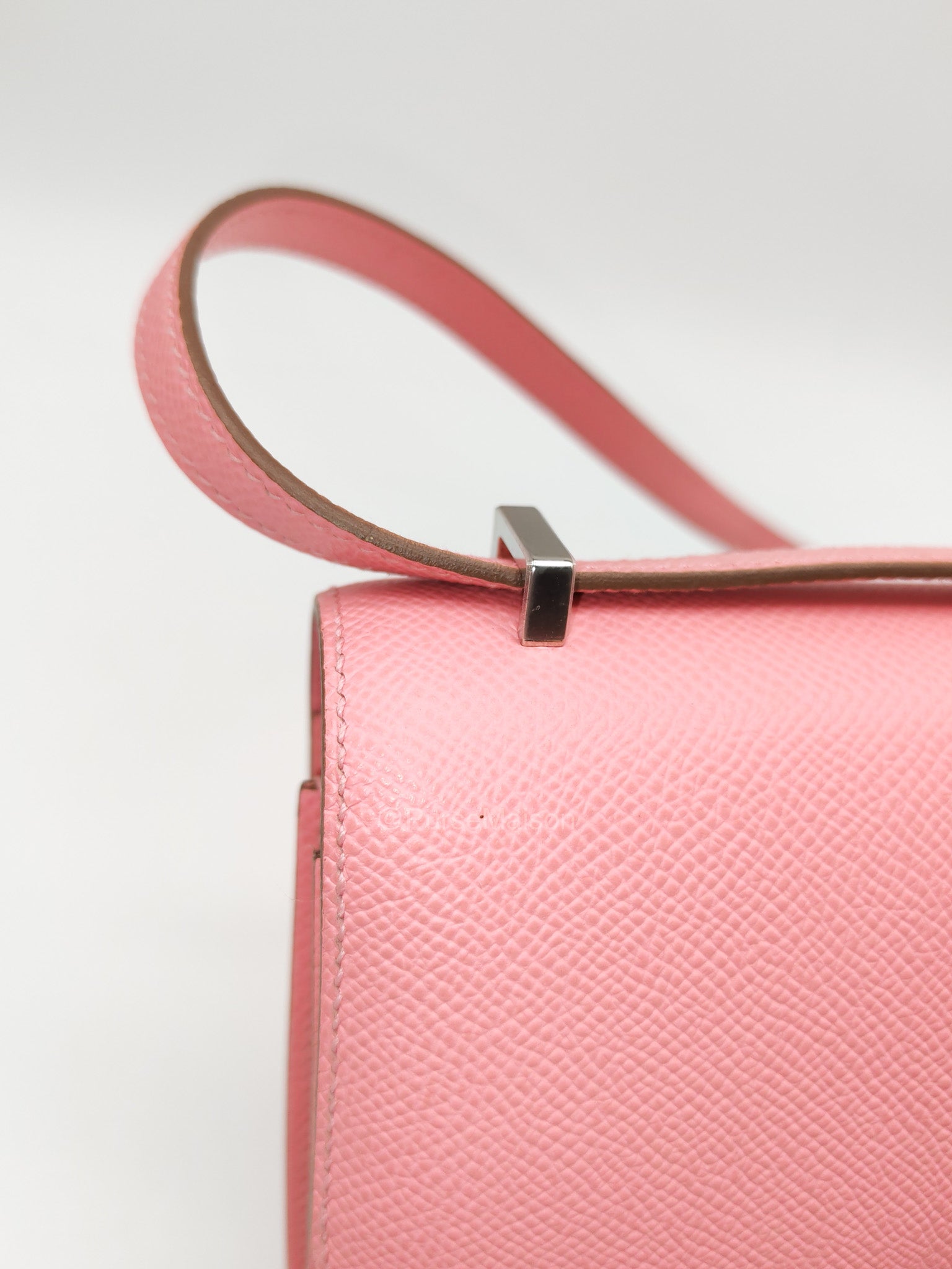 Hermes Constance 18 in Pink Epsom Leather Palladium Hardware Stamp K(2025) | Purse Maison Luxury Bags Shop