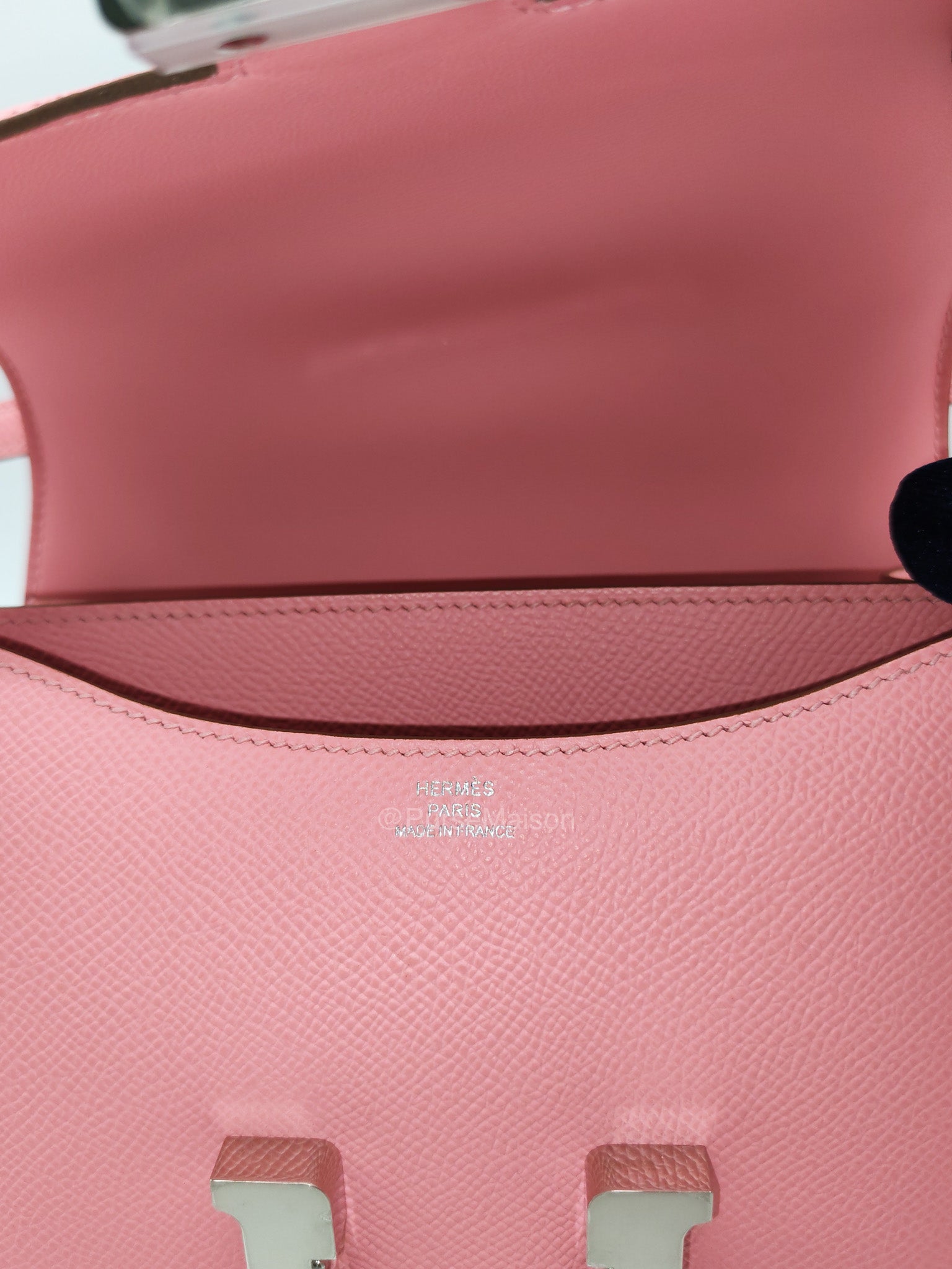 Hermes Constance 18 in Pink Epsom Leather Palladium Hardware Stamp K(2025) | Purse Maison Luxury Bags Shop