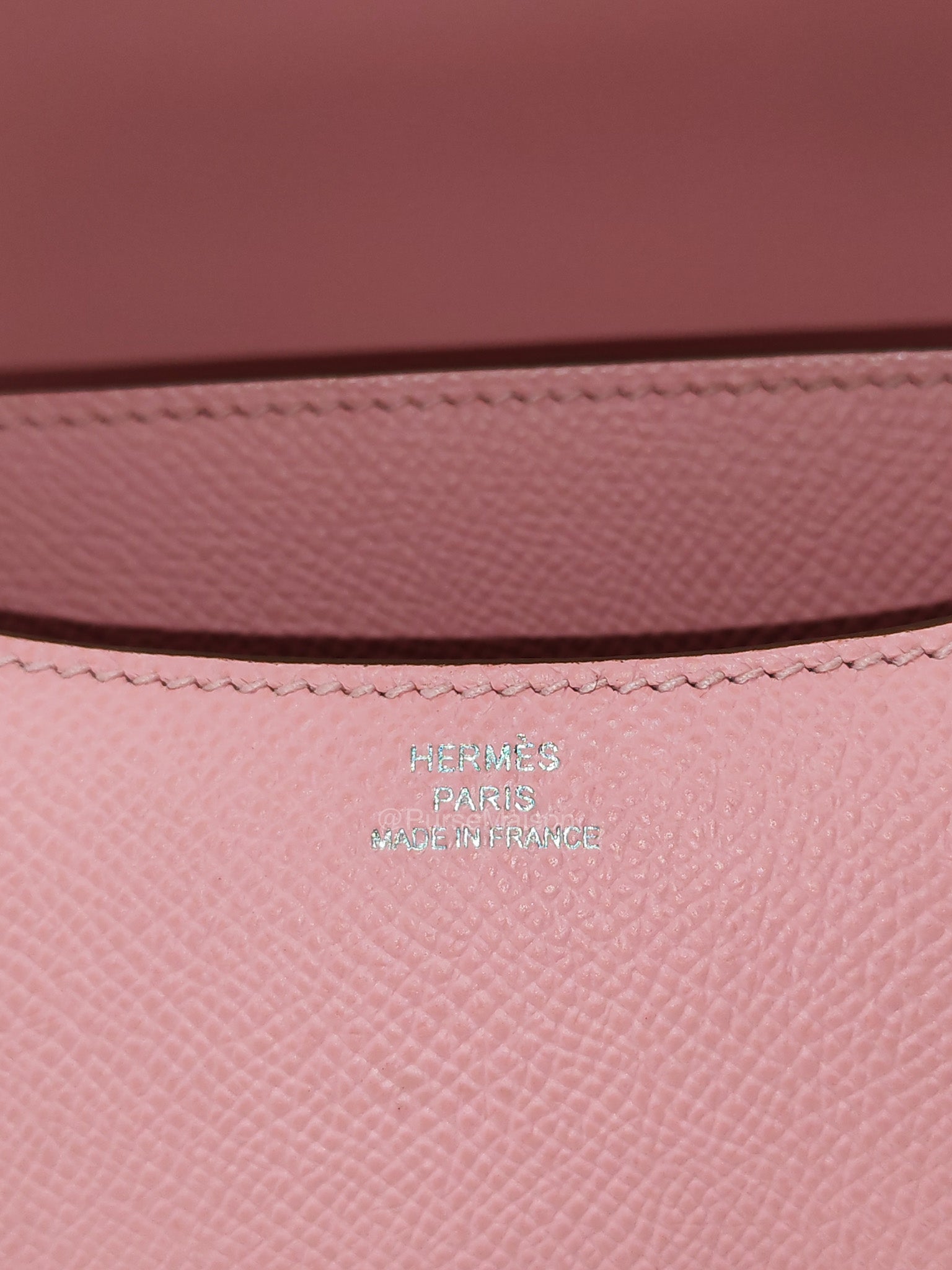 Hermes Constance 18 in Pink Epsom Leather Palladium Hardware Stamp K(2025) | Purse Maison Luxury Bags Shop