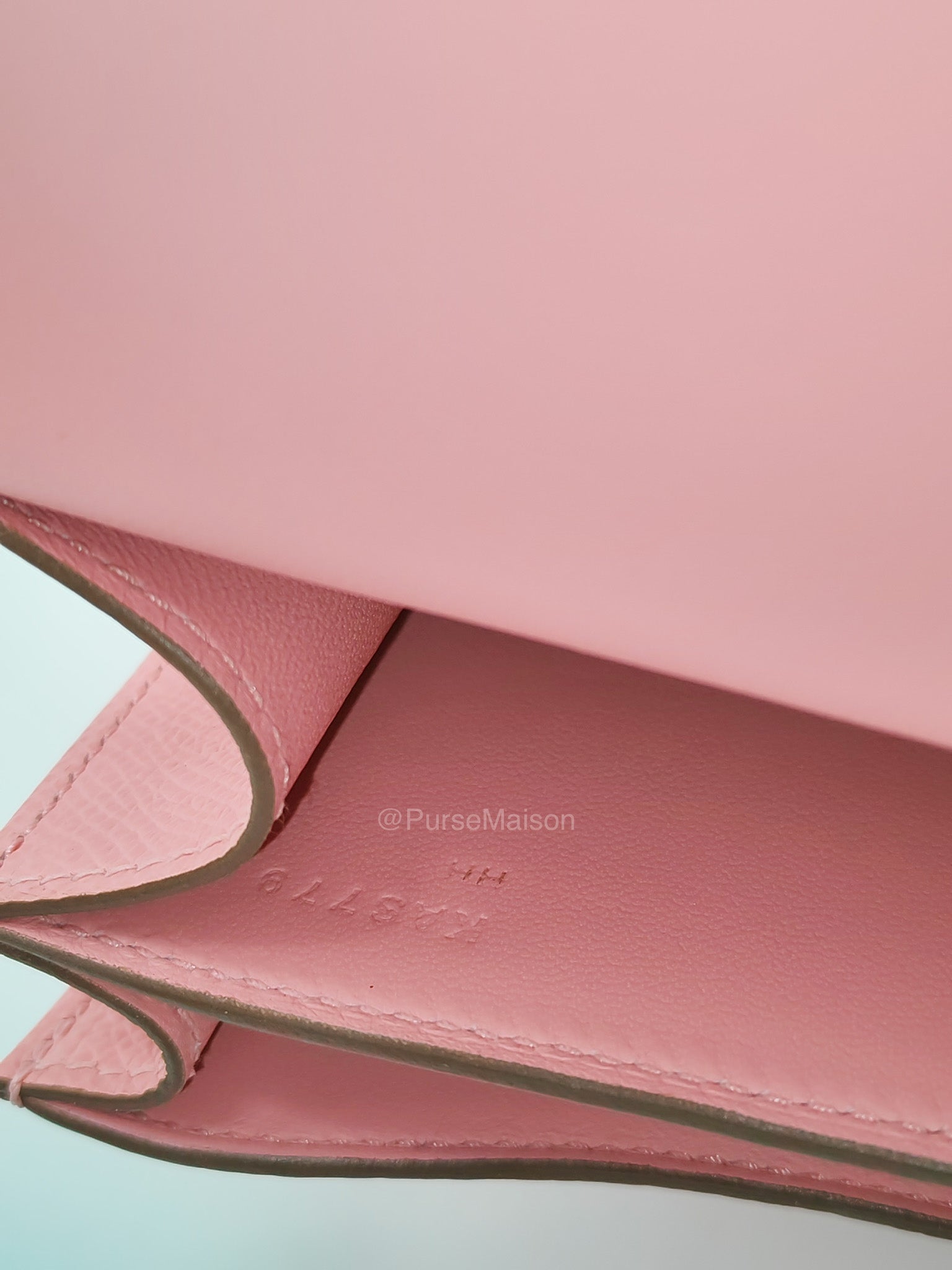 Hermes Constance 18 in Pink Epsom Leather Palladium Hardware Stamp K(2025) | Purse Maison Luxury Bags Shop