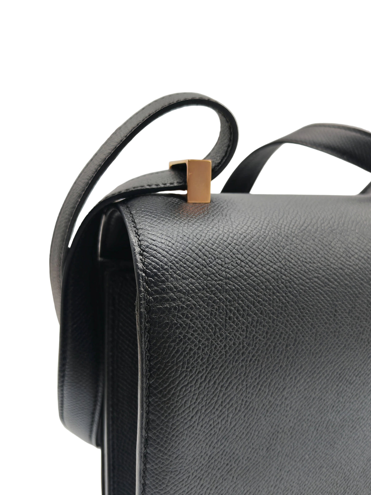 Hermes Constance 24 in Black Epsom Leather and Rose Gold Hardware Stamp A (2017) | Purse Maison Luxury Bags Shop