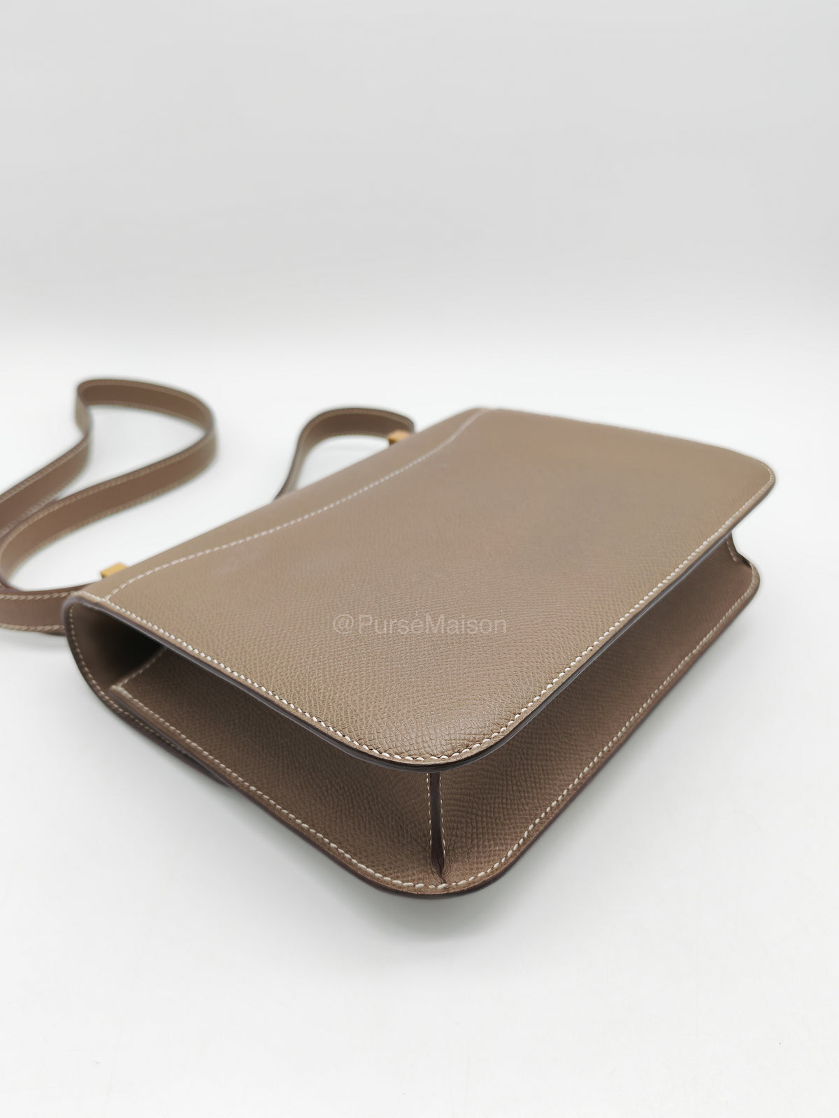 Hermes Constance 24 in Etoupe Epsom Leather and Gold Hardware Stamp U (2022) | Purse Maison Luxury Bags Shop