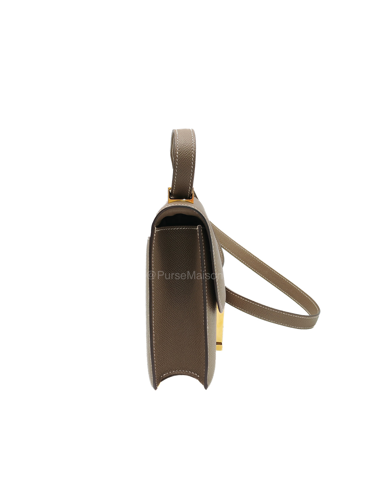Hermes Constance 24 in Etoupe Epsom Leather and Gold Hardware Stamp U (2022) | Purse Maison Luxury Bags Shop