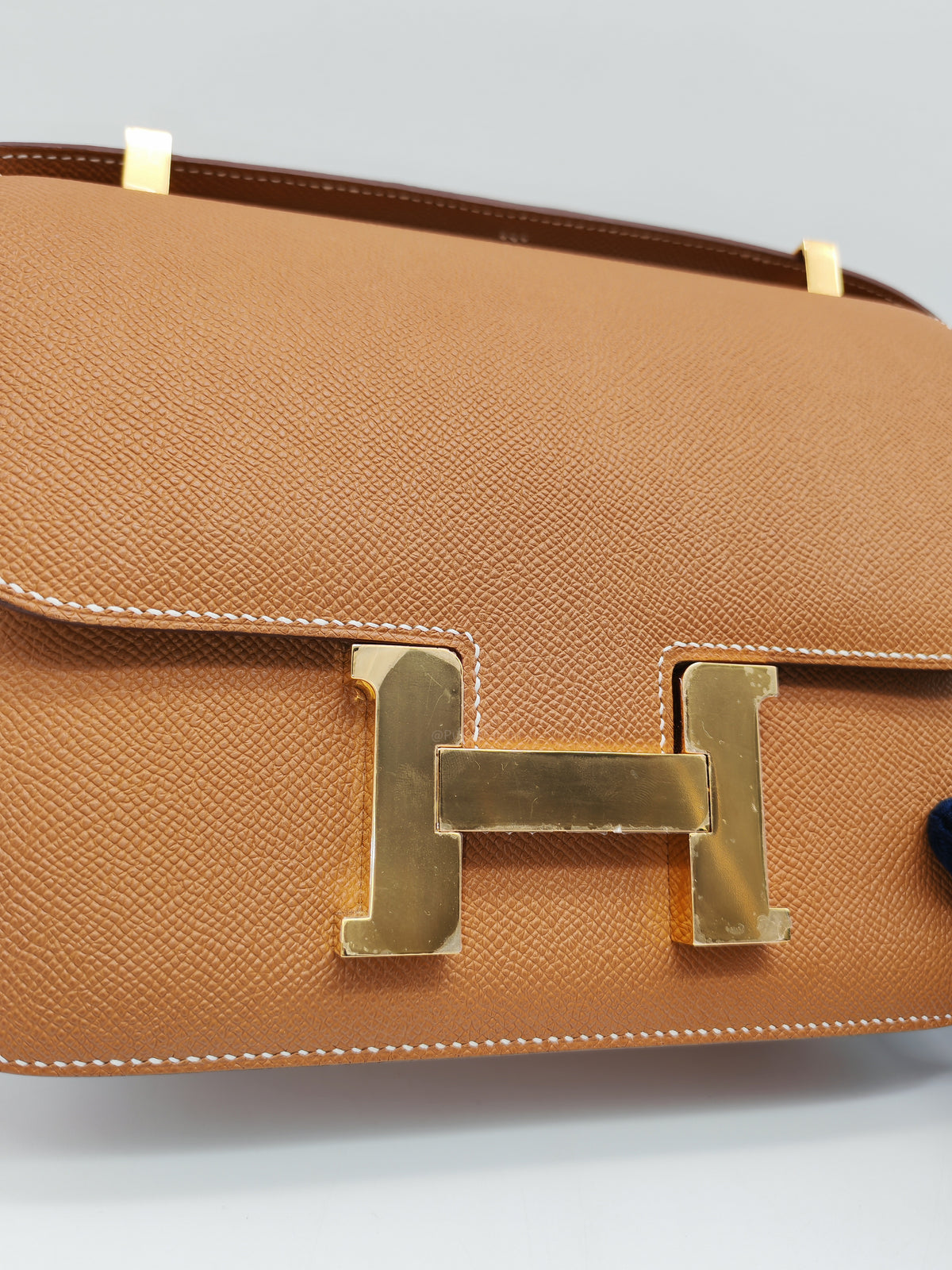 Hermes Constance 24 in Gold Epsom Leather and Gold Hardware Stamp U (2022) | Purse Maison Luxury Bags Shop