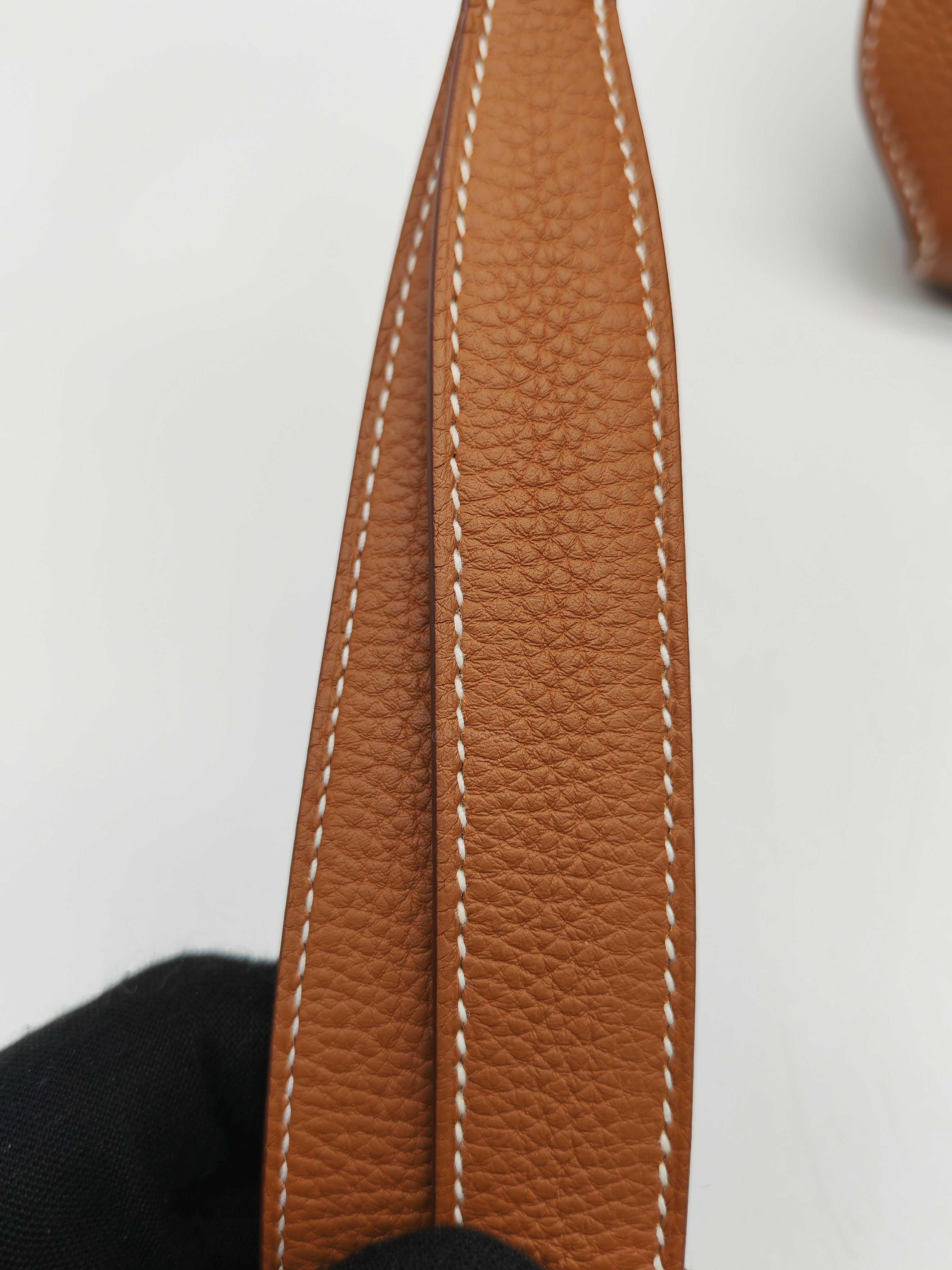 Hermes Constance 24 in Gold Epsom Leather and Gold Hardware Stamp U (2022) | Purse Maison Luxury Bags Shop