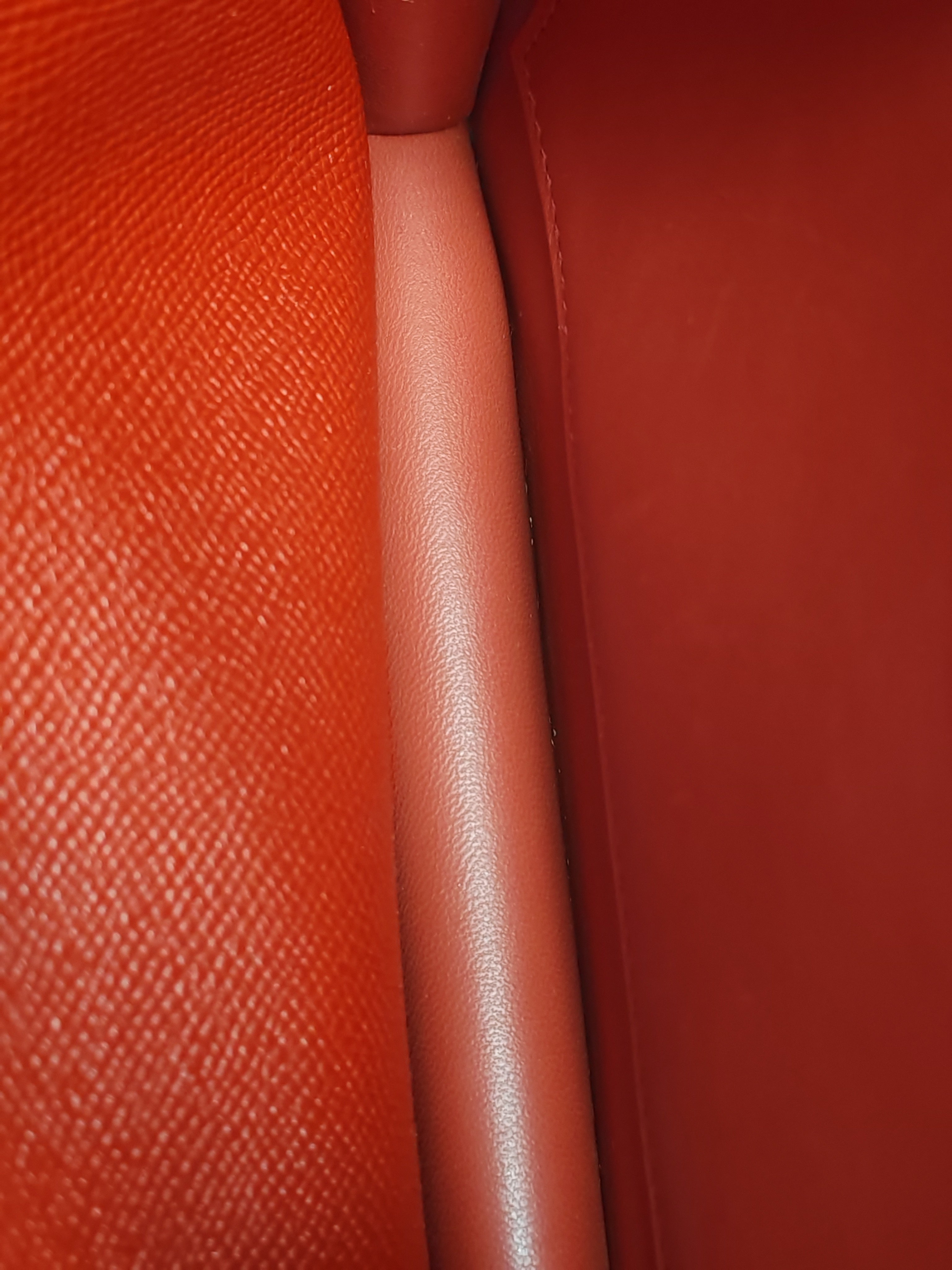 Constance 24 in Red Epsom Leather and Gold Hardware Stamp X (2016) | Purse Maison Luxury Bags Shop