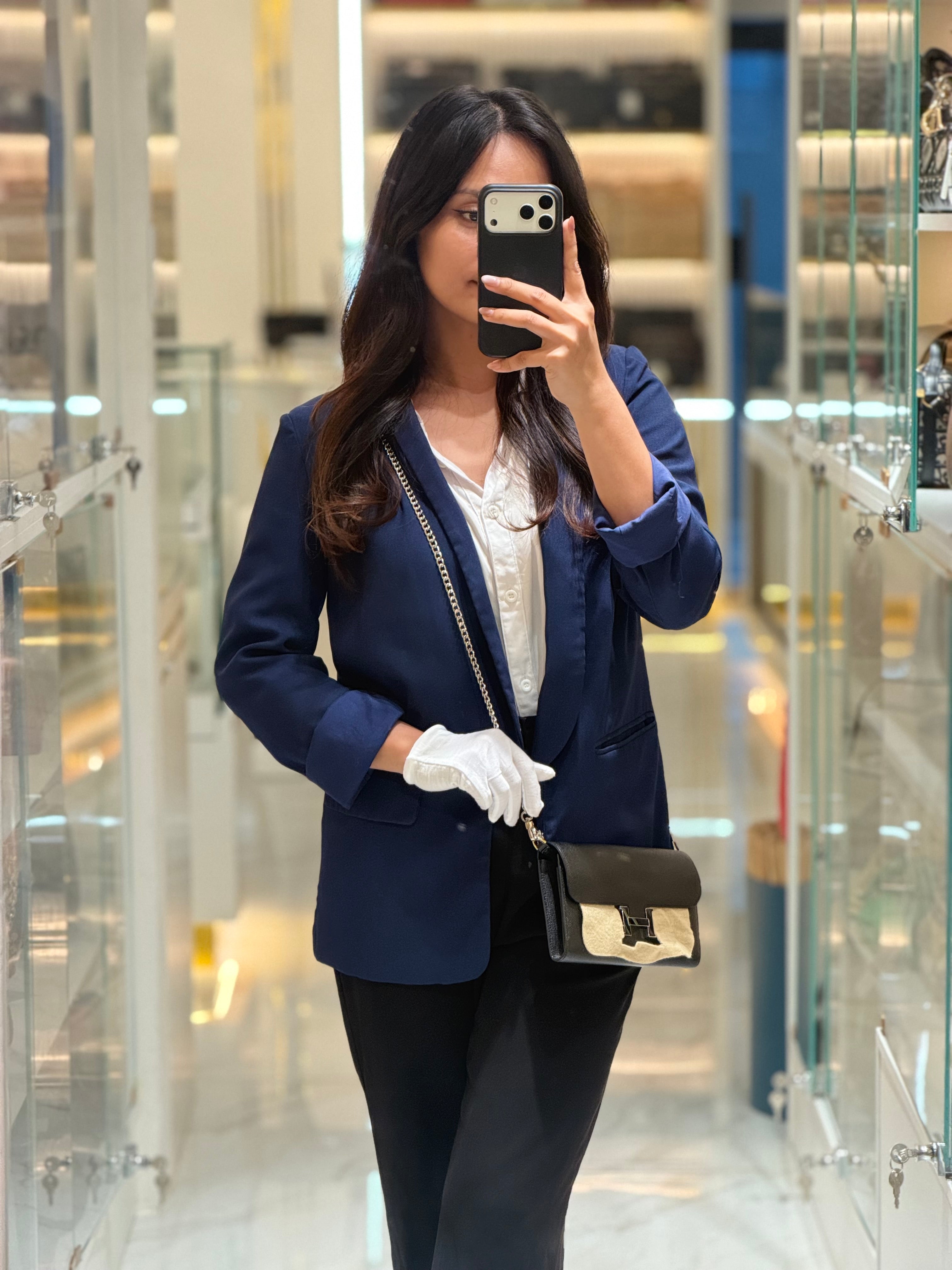 Hermes Constance To Go in Black Epsom Leather and Palladium Hardware Stamp A (2017) | Purse Maison Luxury Bags Shop