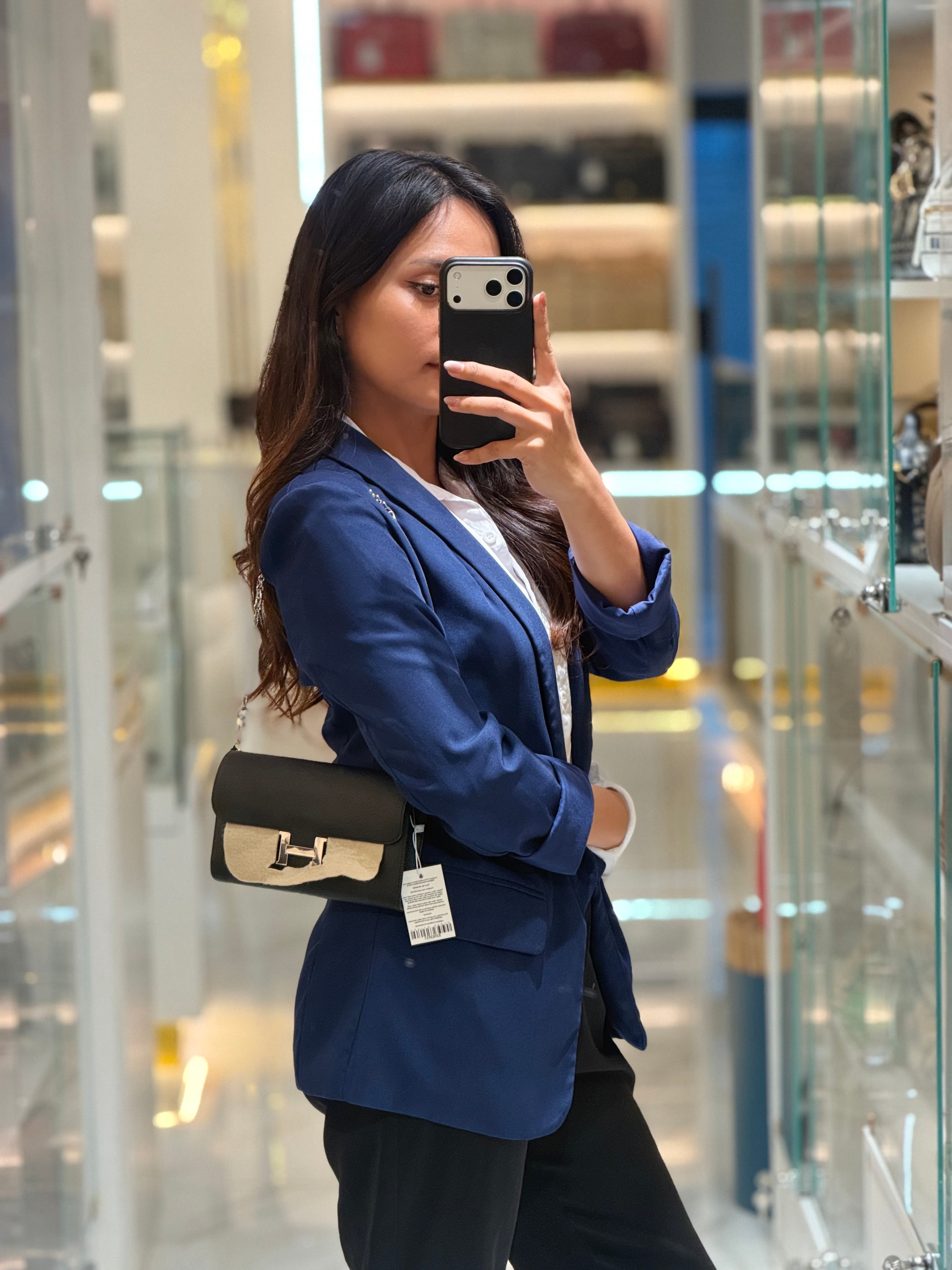 Hermes Constance To Go in Black Epsom Leather and Palladium Hardware Stamp A (2017) | Purse Maison Luxury Bags Shop
