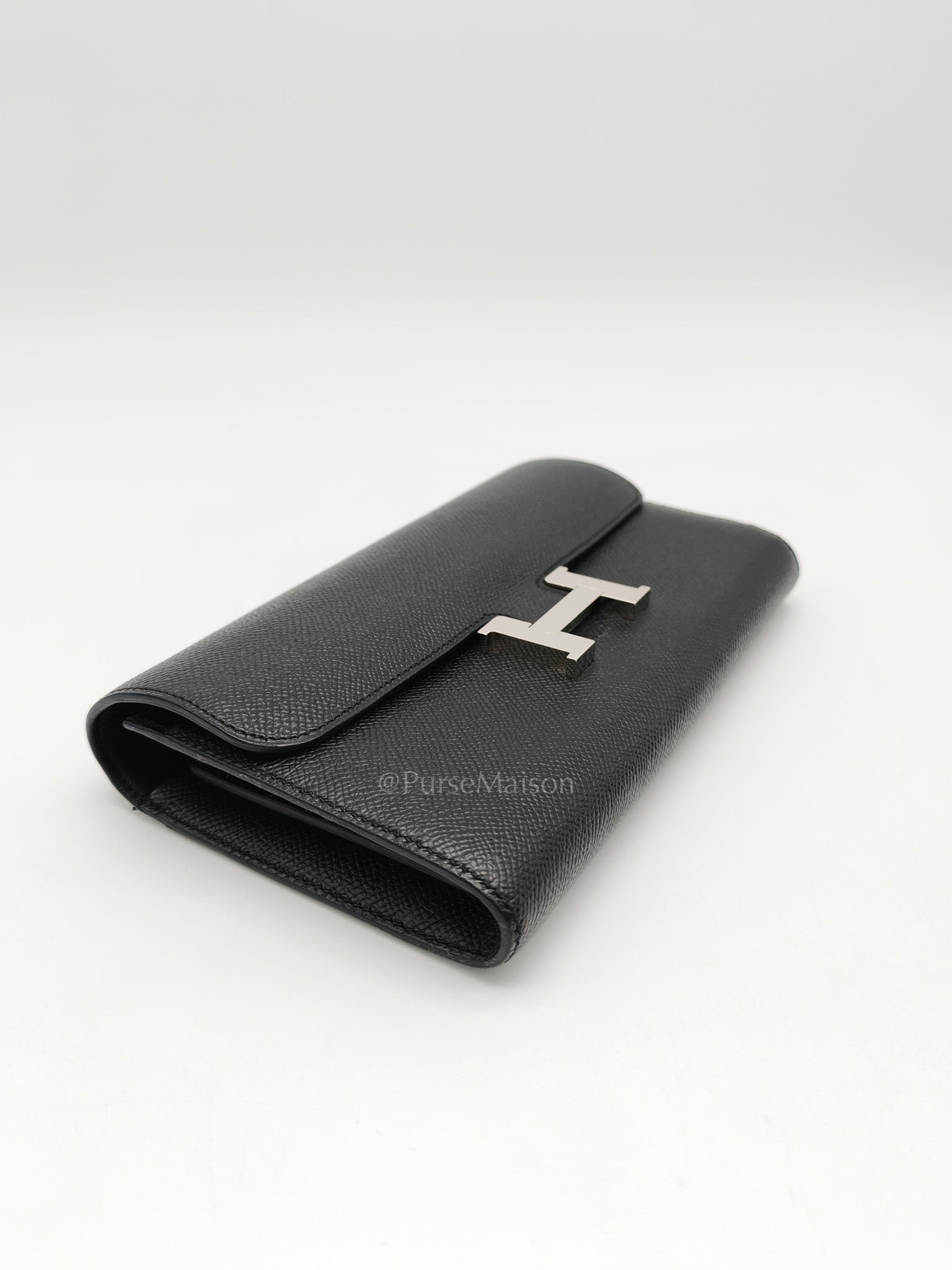 Constance To Go in Black Epsom Leather and Palladium Hardware Stamp A (2017) | Purse Maison Luxury Bags Shop
