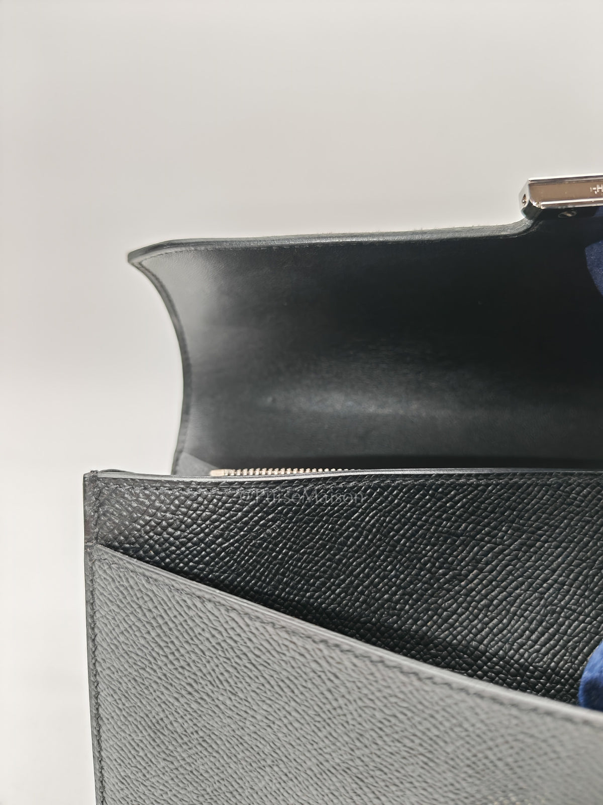 Constance To Go in Black Epsom Leather and Palladium Hardware Stamp A (2017) | Purse Maison Luxury Bags Shop