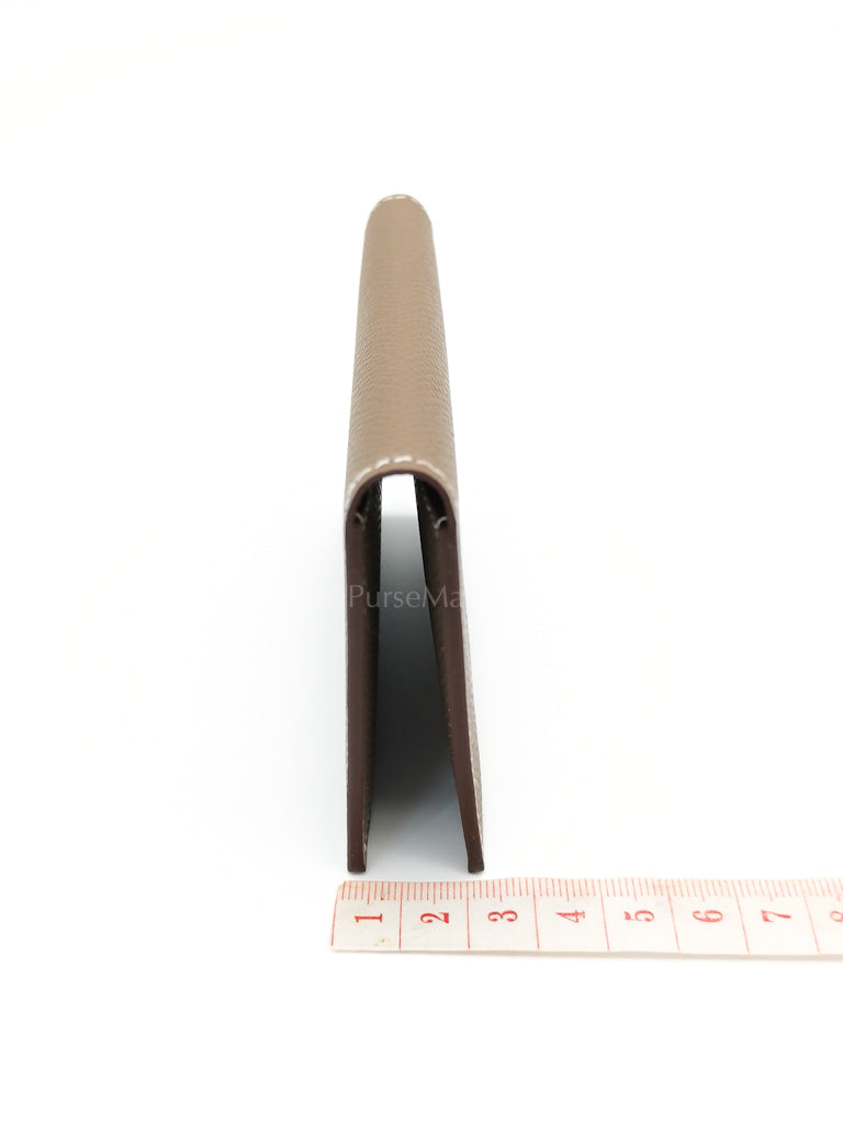 Euclide Card Holder in Etoupe Epsom Leather Stamp B (2023) | Purse Maison Luxury Bags Shop