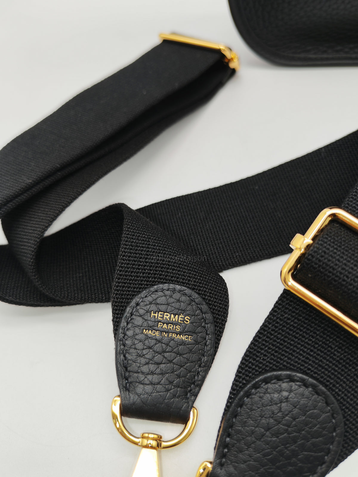 Hermes Evelyne 23 in Black/Noir Clemence Leather Gold Hardware Stamp G(2026) | Purse Maison Luxury Bags Shop