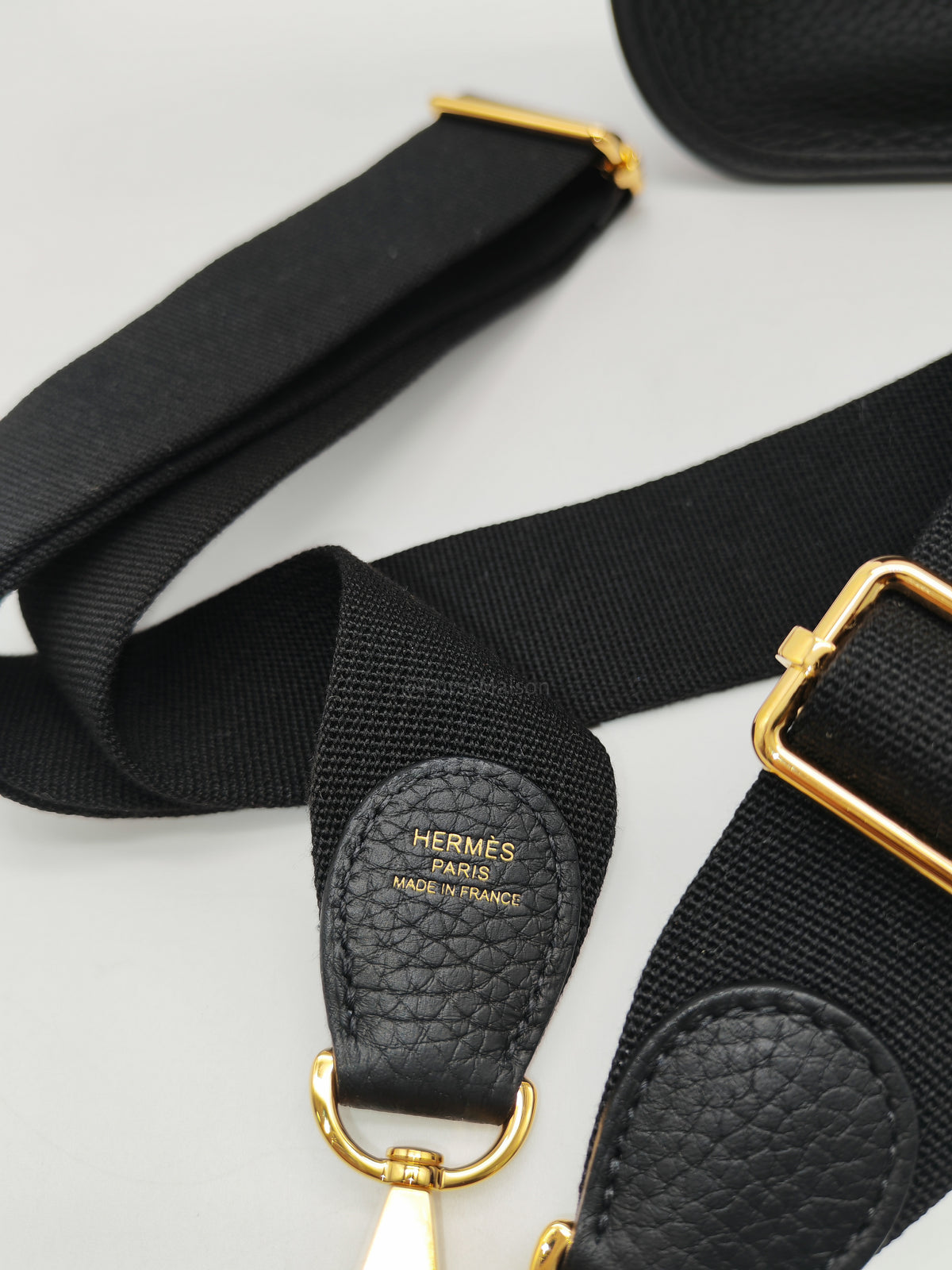 Hermes Evelyne 23 in Black/Noir Clemence Leather Gold Hardware Stamp G(2026) | Purse Maison Luxury Bags Shop