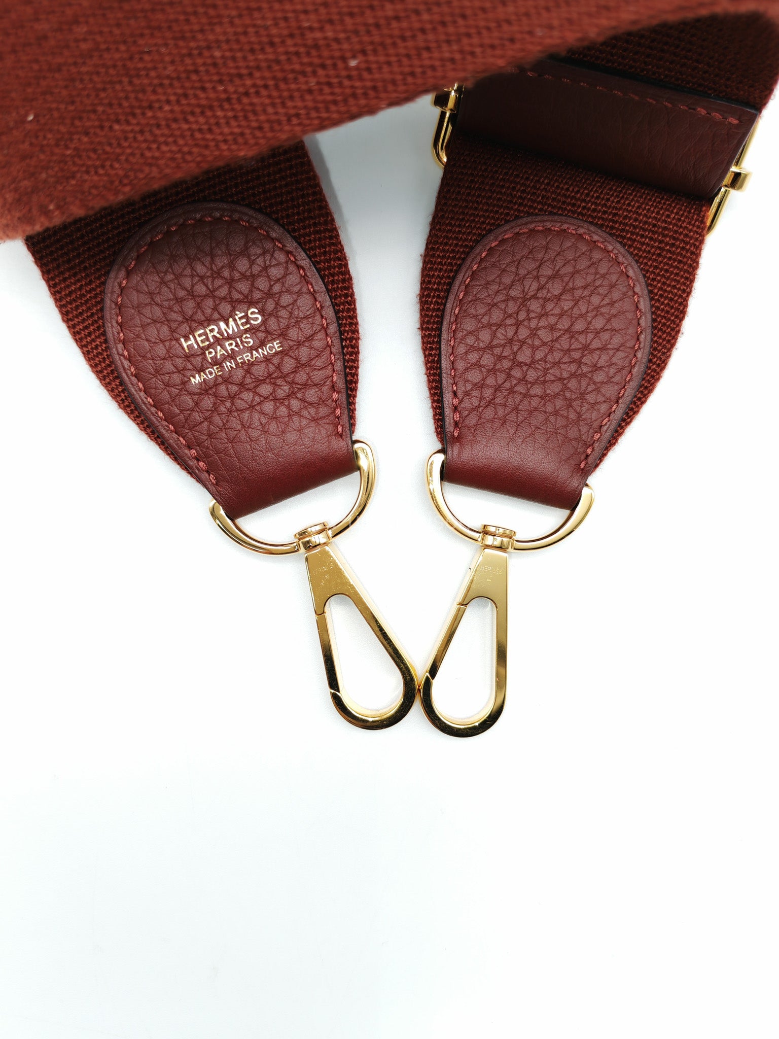 Hermes Evelyne PM in Rouge Clemence Leather and Gold Hardware Stamp K(2025) | Purse Maison Luxury Bags Shop