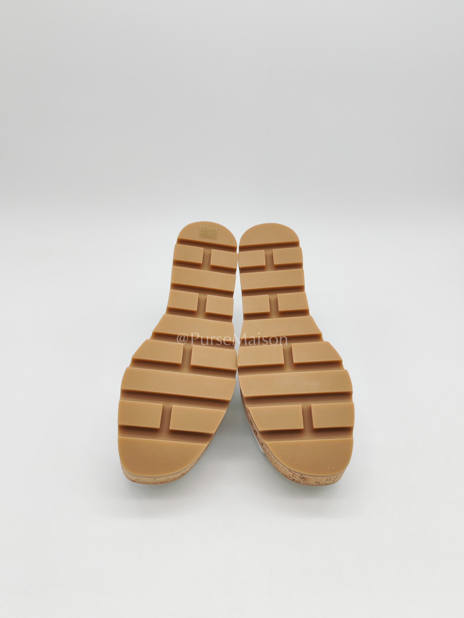 Hermes Eze Sandals in White Calfskin Leather Size 37 EU (24 cm) | Purse Maison Luxury Bags Shop