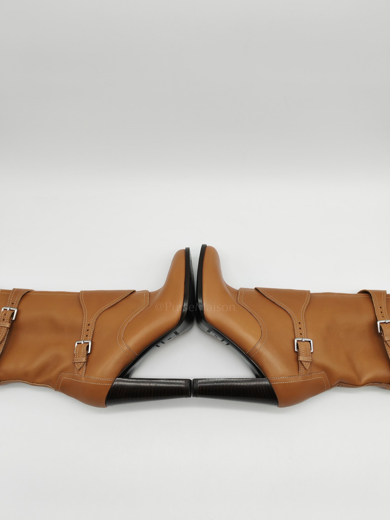 Feeling Veau Bottine Boots in Tabac Camel Size 38 (24cm) | Purse Maison Luxury Bags Shop