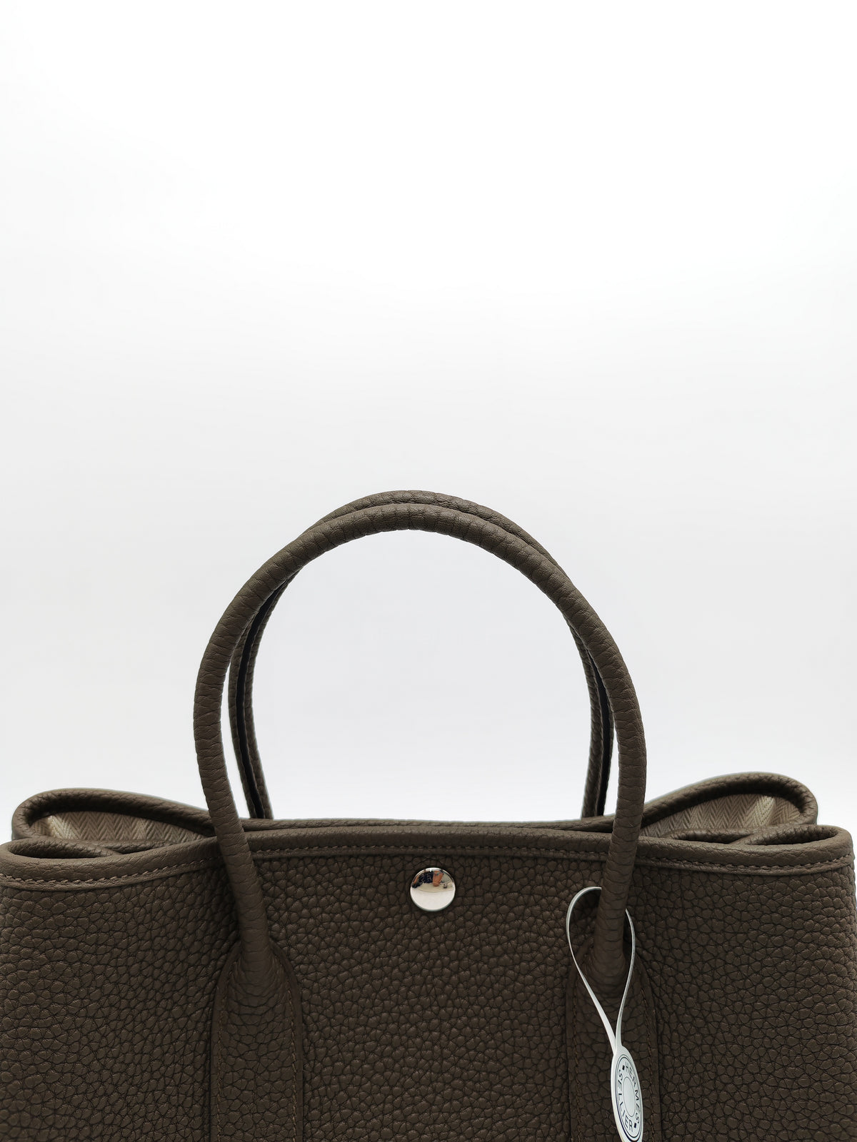 Hermes Garden Party 30 in Vert Loden Negonda Leather Palladium Hardware Stamp G (2026) | Purse Maison Luxury Bags Shop