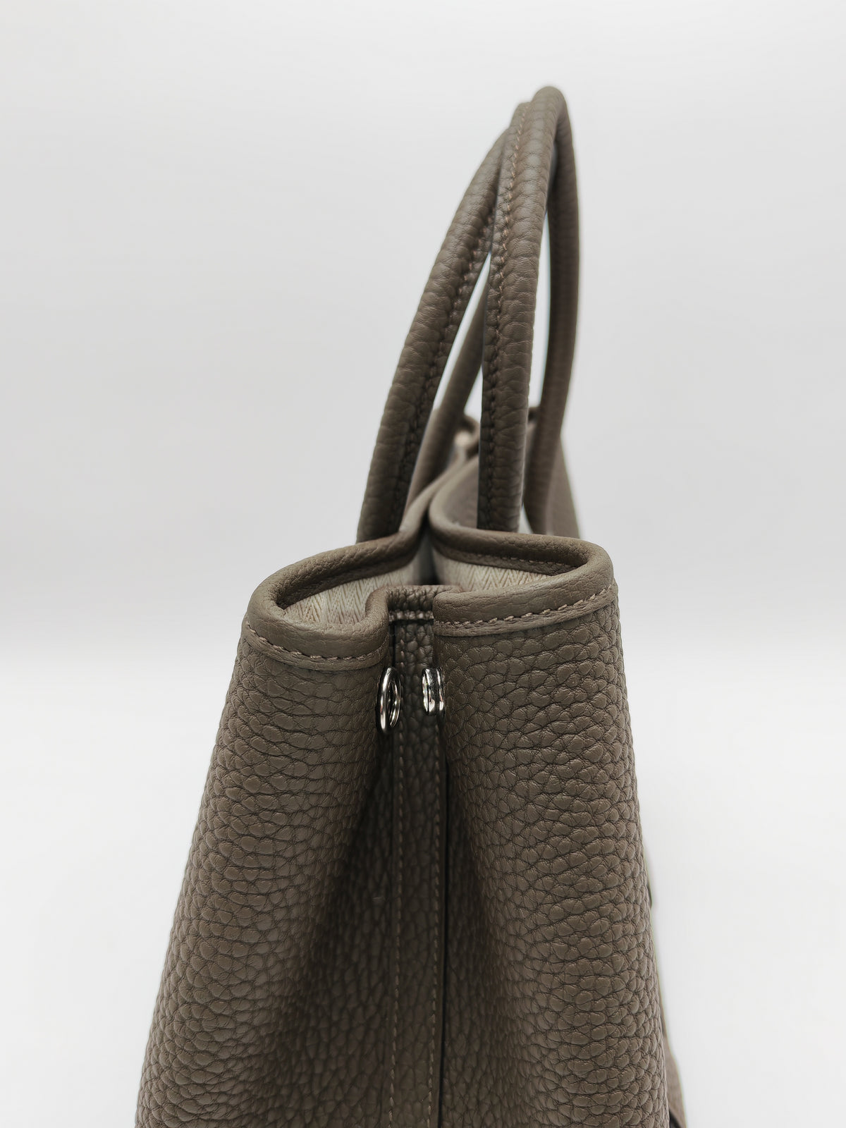 Hermes Garden Party 30 in Vert Loden Negonda Leather Palladium Hardware Stamp G (2026) | Purse Maison Luxury Bags Shop