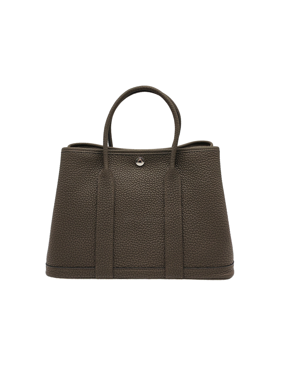 Hermes Garden Party 30 in Vert Loden Negonda Leather Palladium Hardware Stamp G (2026) | Purse Maison Luxury Bags Shop