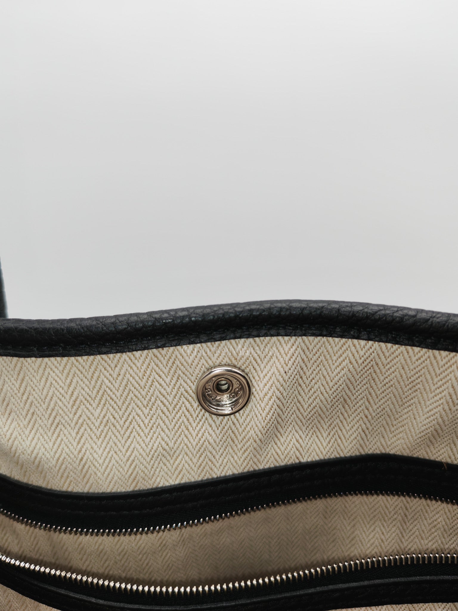 Garden Party Tote 36 (GPT) in Black Veau Negonda Leather and Palladium Hardware Stamp G (2026) | Purse Maison Luxury Bags Shop