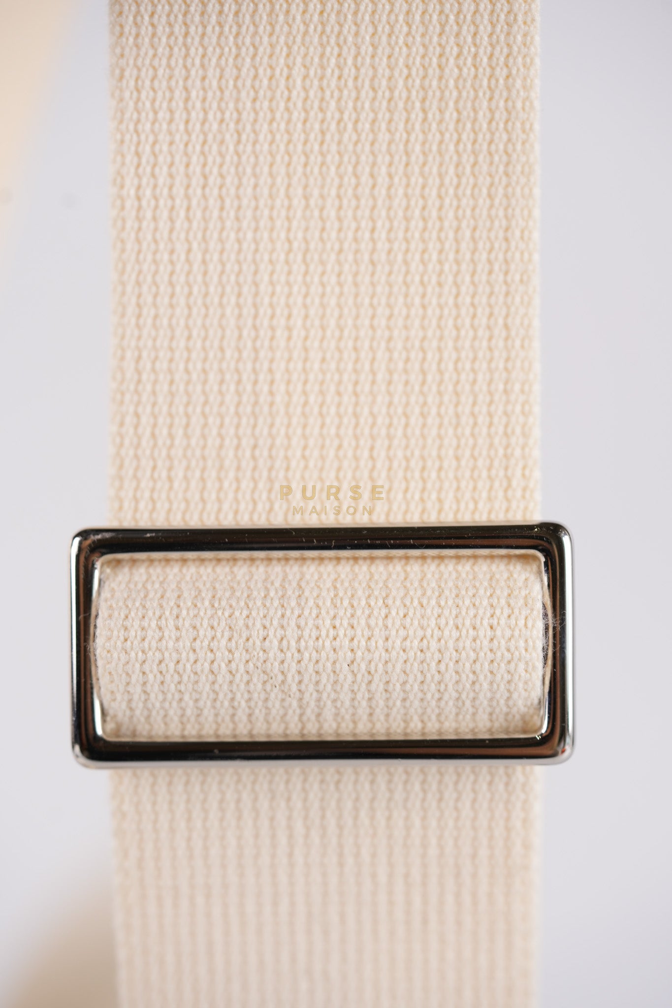 Geta in Nata Chevre Mysore Leather & Palladium Hardware Stamp W (2024) | Purse Maison Luxury Bags Shop