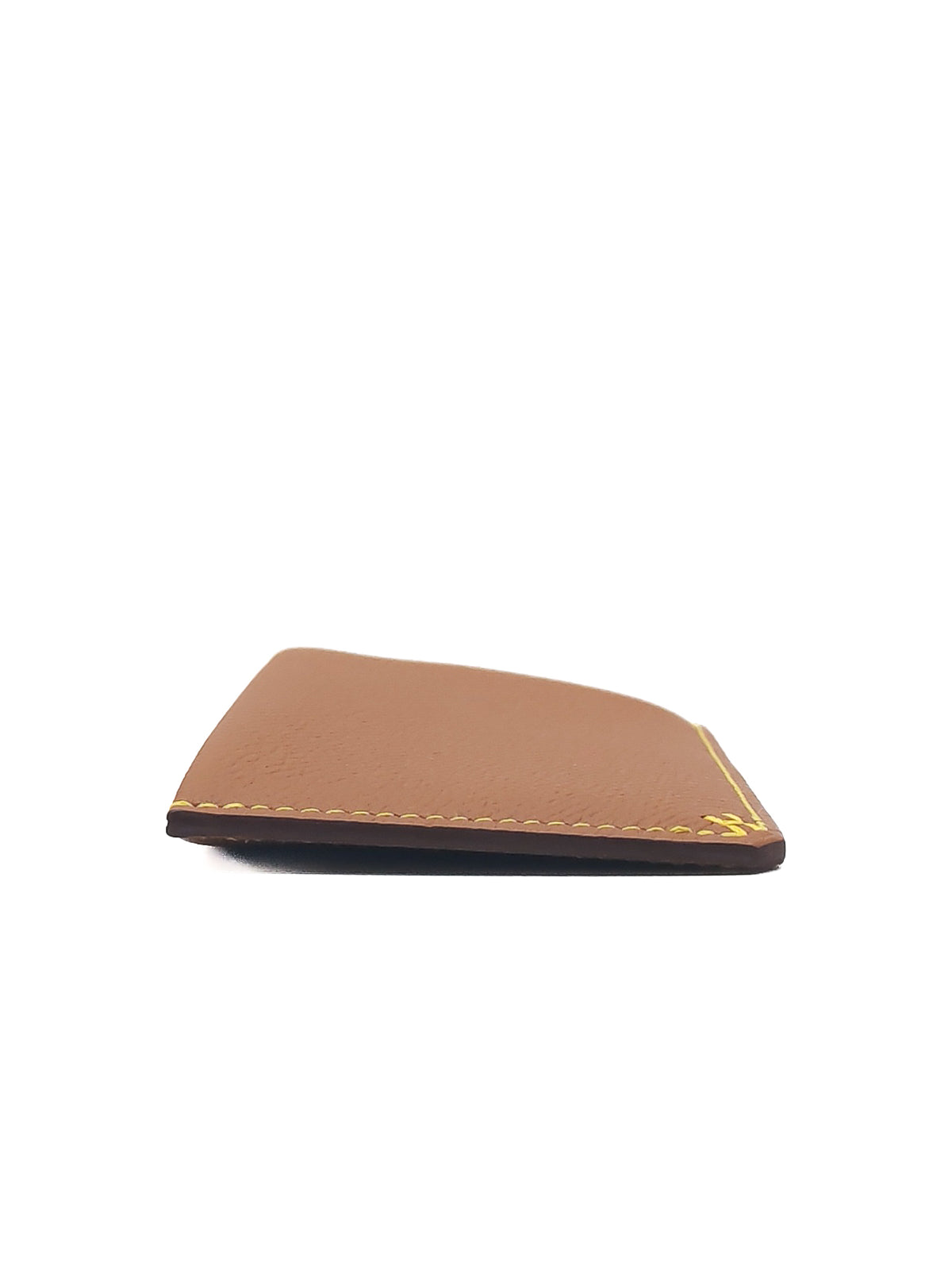 Hermes H Sellier Card Holder in Gold Epsom Leather Stamp W (2024) | Purse Maison Luxury Bags Shop