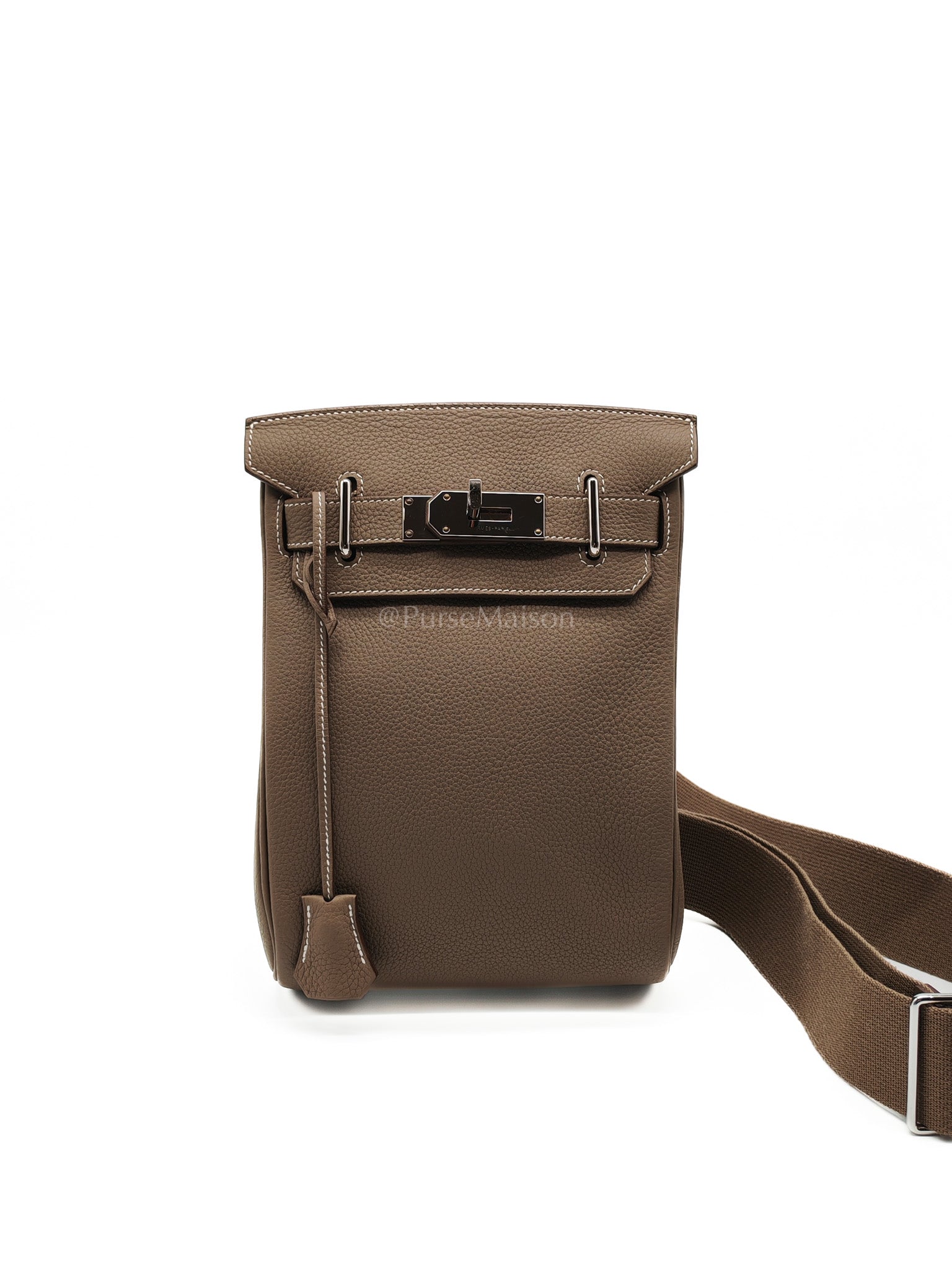 Hac a Dos in Etoupe Togo Leather Palladium Hardware Stamp W(2024) | Purse Maison Luxury Bags Shop