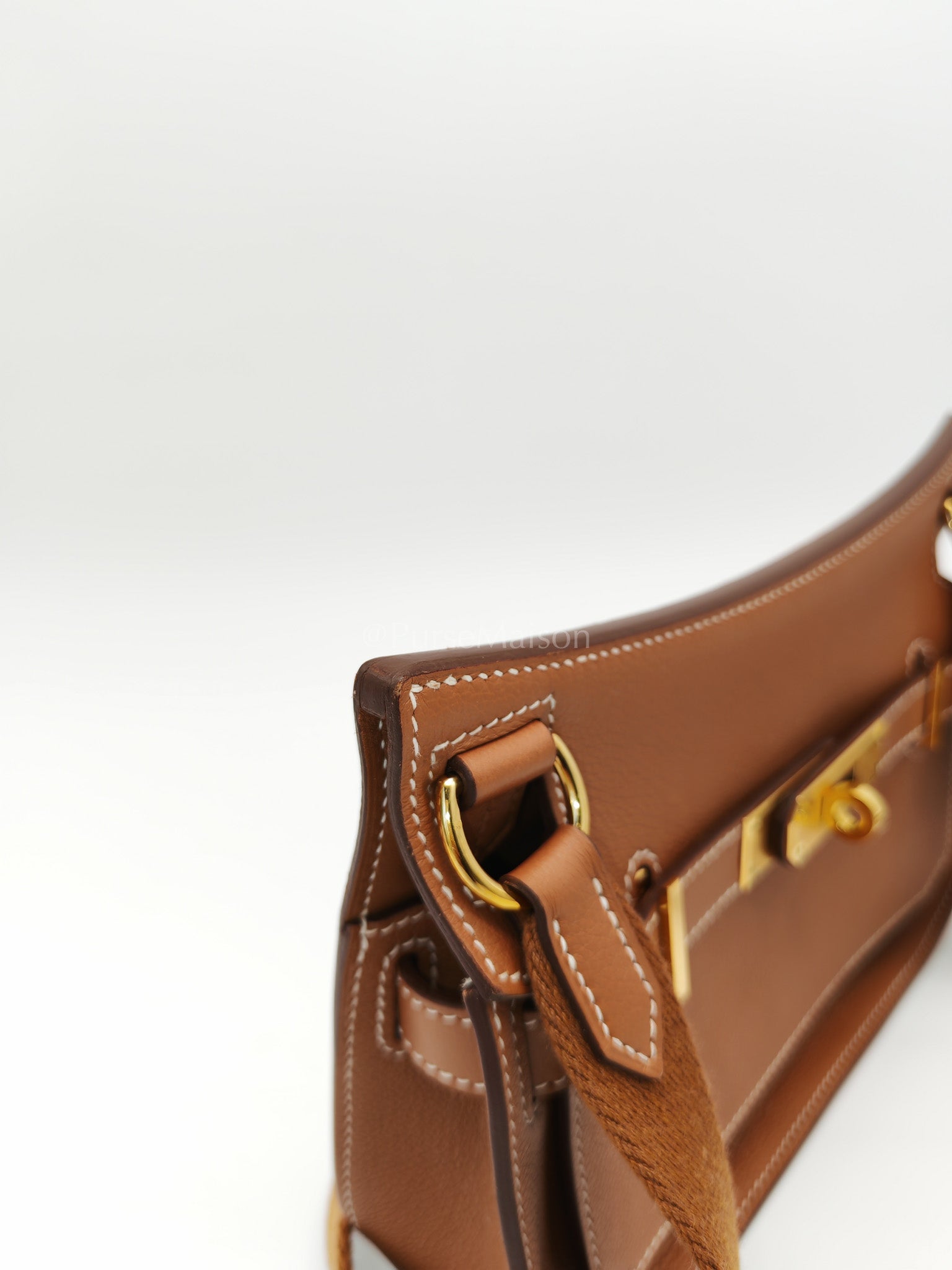 Jypsiere Mini Gold Evercolor Leather in Gold Hardware Stamp U(2022) | Purse Maison Luxury Bags Shop