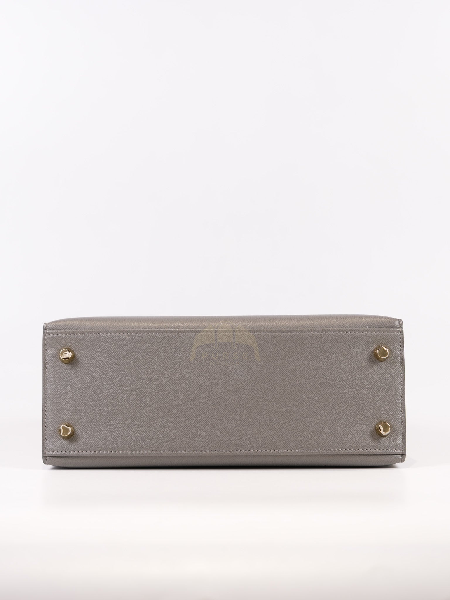 Kelly 25 Gris Mouette Madame Leather in Gold Hardware Stamp B (2023) | Purse Maison Luxury Bags Shop